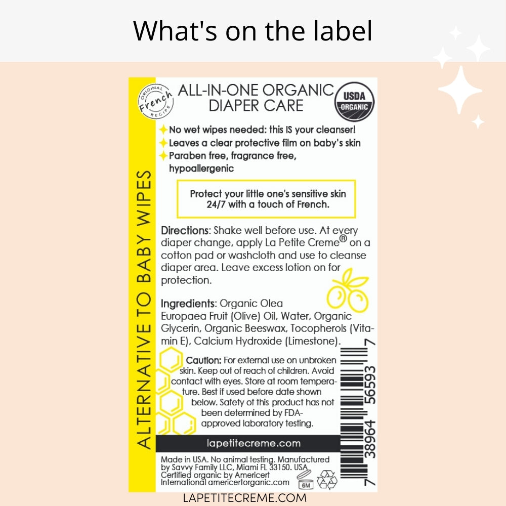 Organic Travel Size Diaper Lotion - 2 oz {Drop Ship}