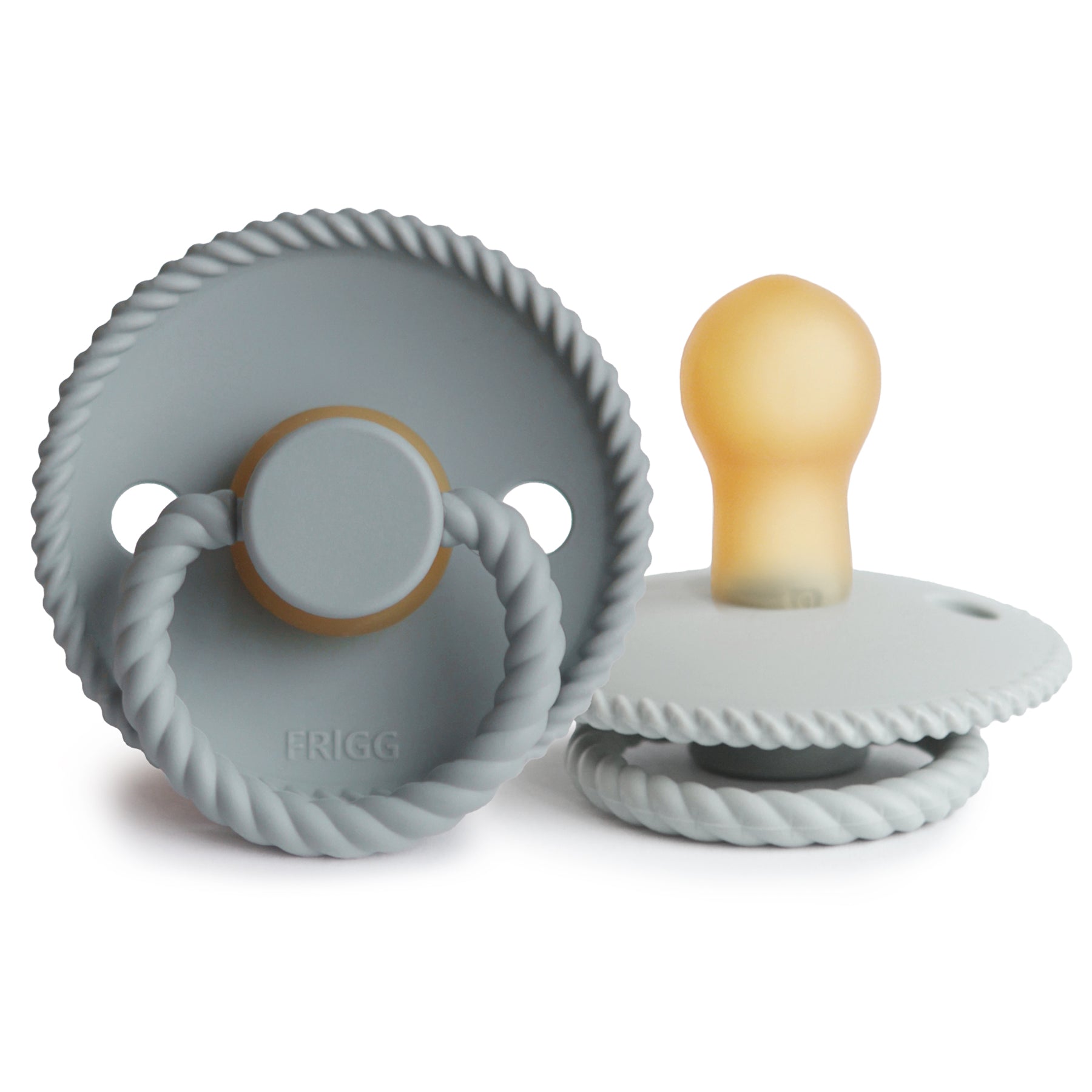 FRIGG Rope Natural Rubber Pacifier 2-Pack {Drop Ship}