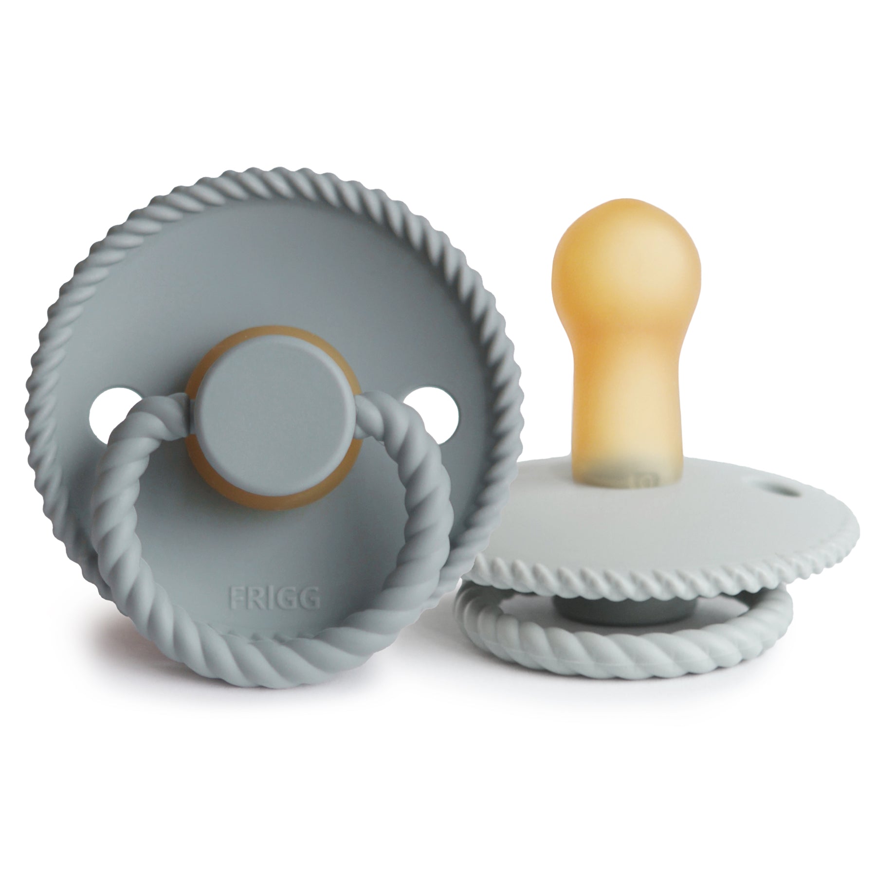 FRIGG Rope Natural Rubber Pacifier 2-Pack {Drop Ship}