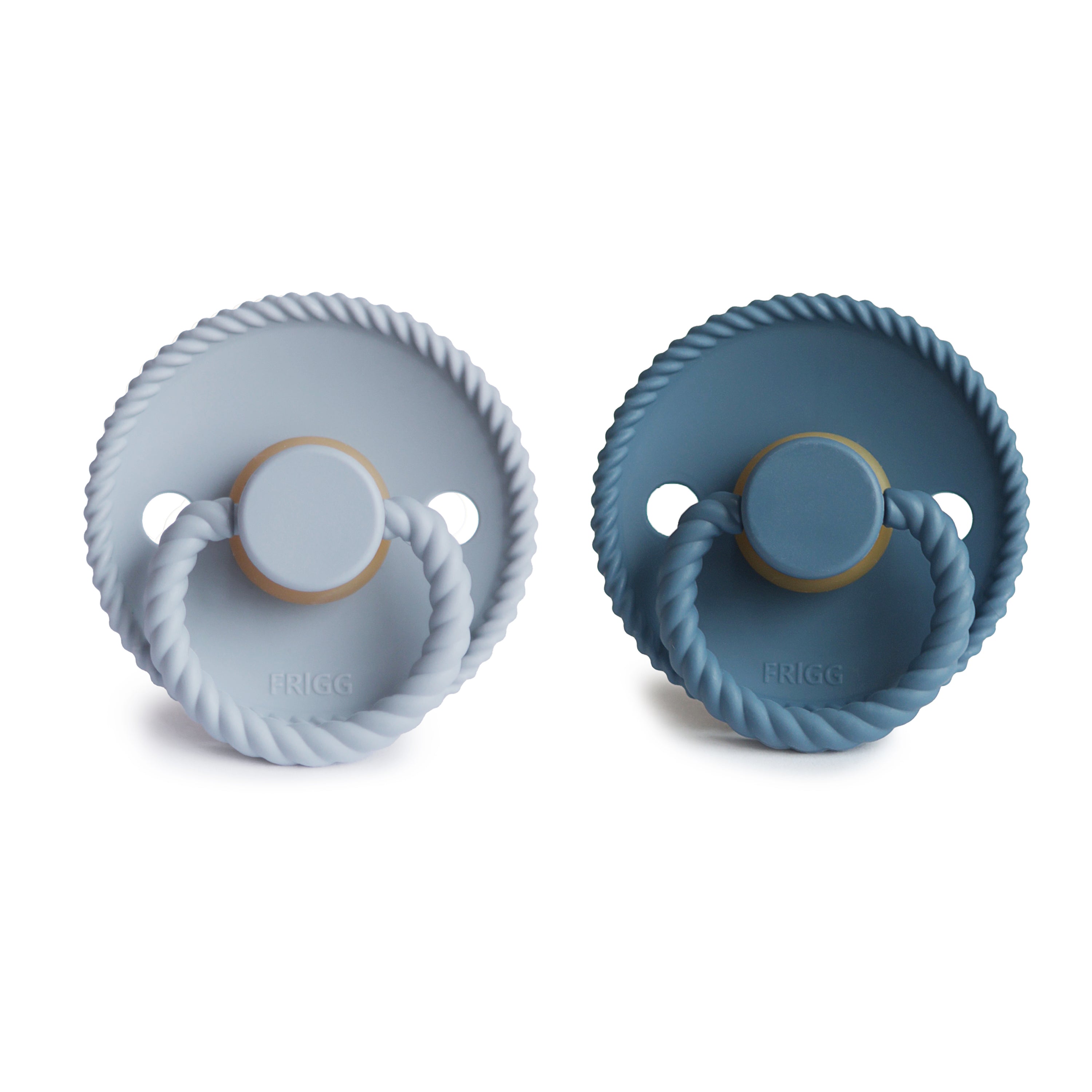 FRIGG Rope Natural Rubber Pacifier 2-Pack {Drop Ship}