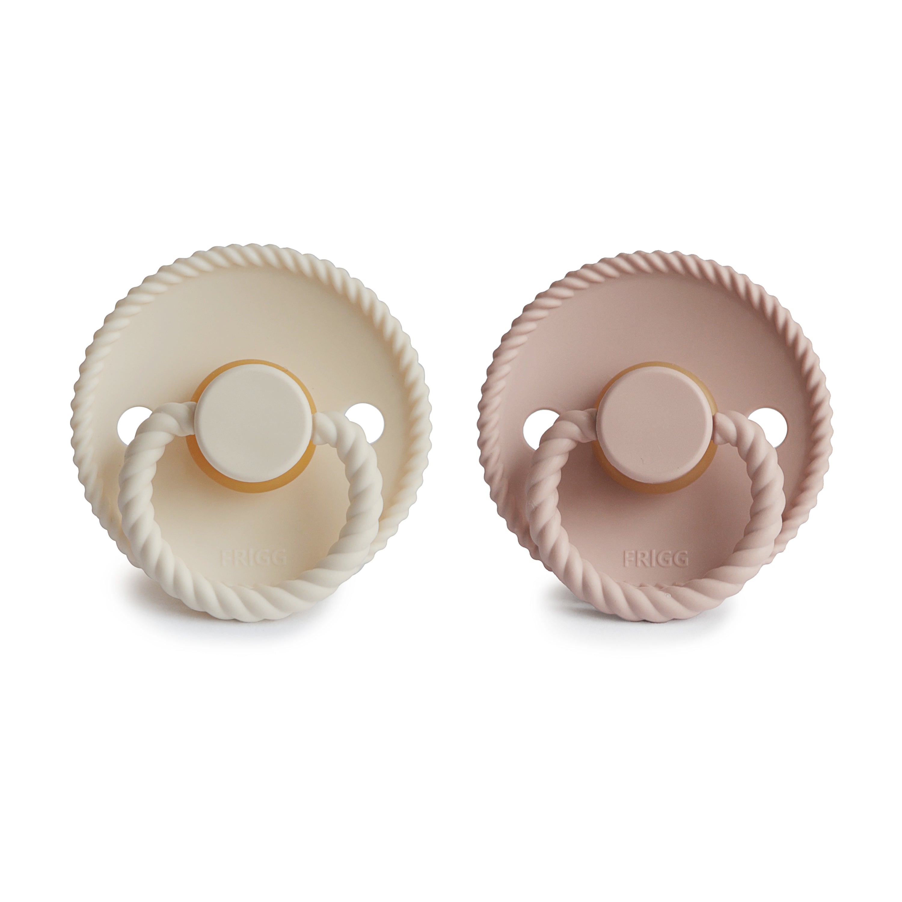 FRIGG Rope Natural Rubber Pacifier 2-Pack {Drop Ship}