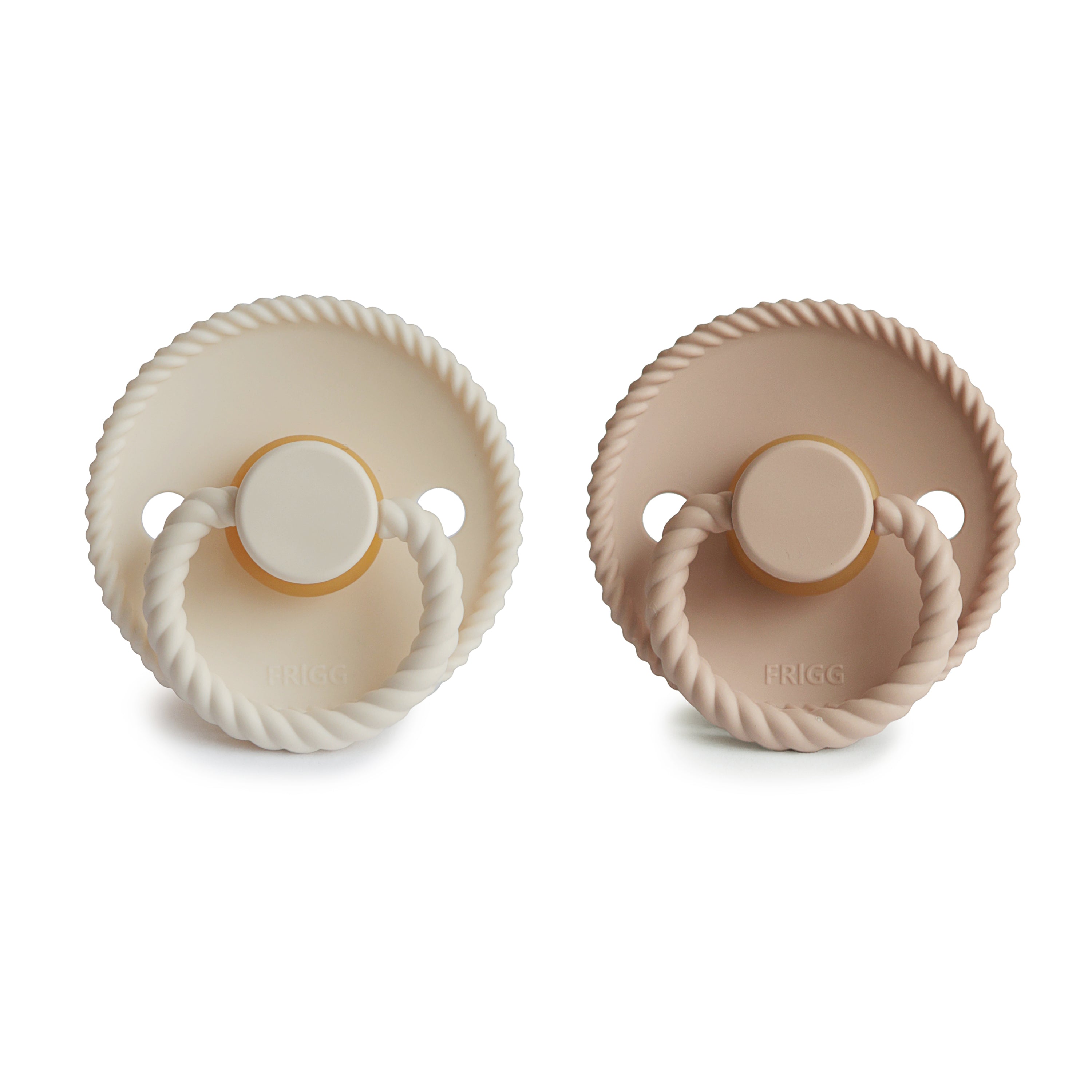 FRIGG Rope Natural Rubber Pacifier 2-Pack {Drop Ship}