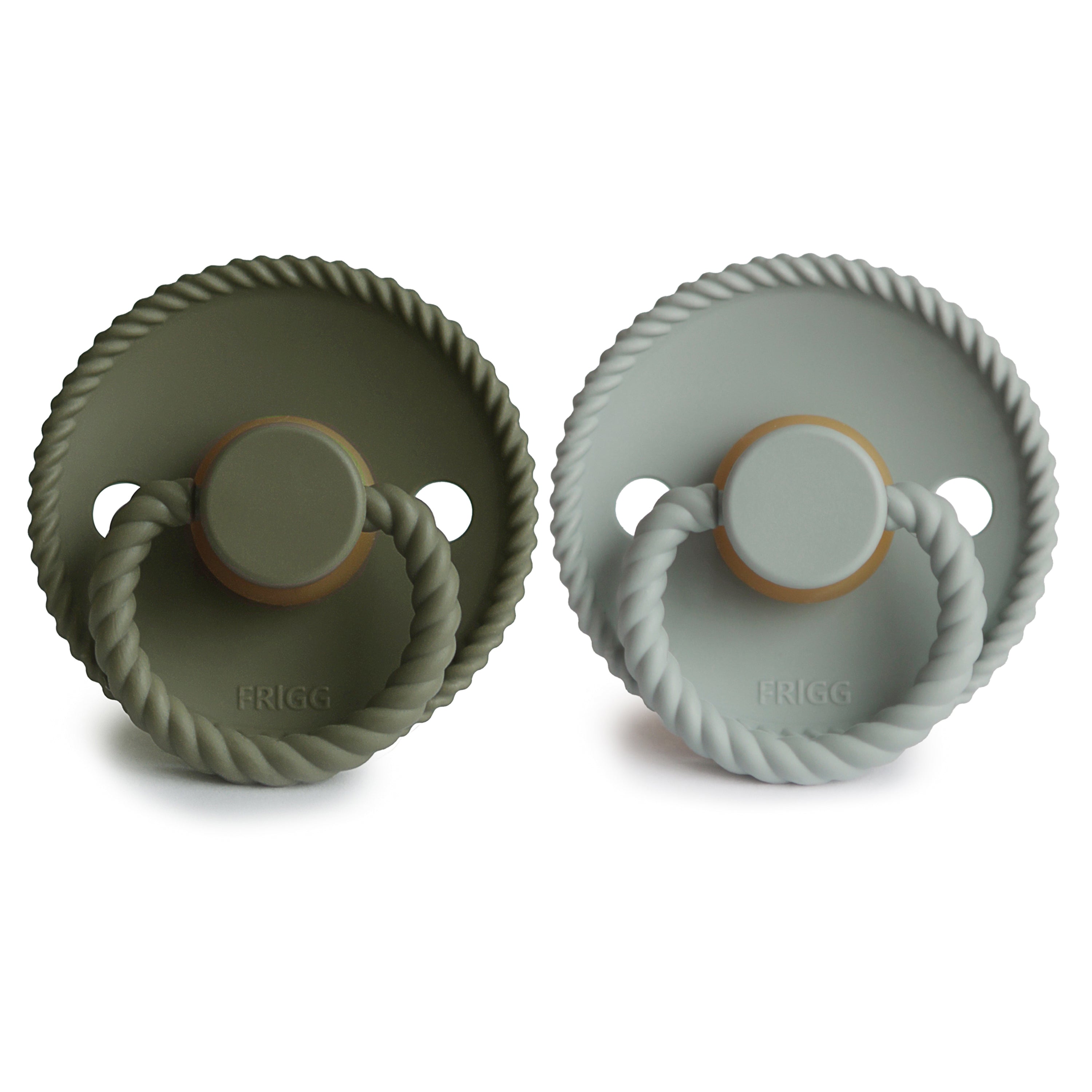 FRIGG Rope Natural Rubber Pacifier 2-Pack {Drop Ship}