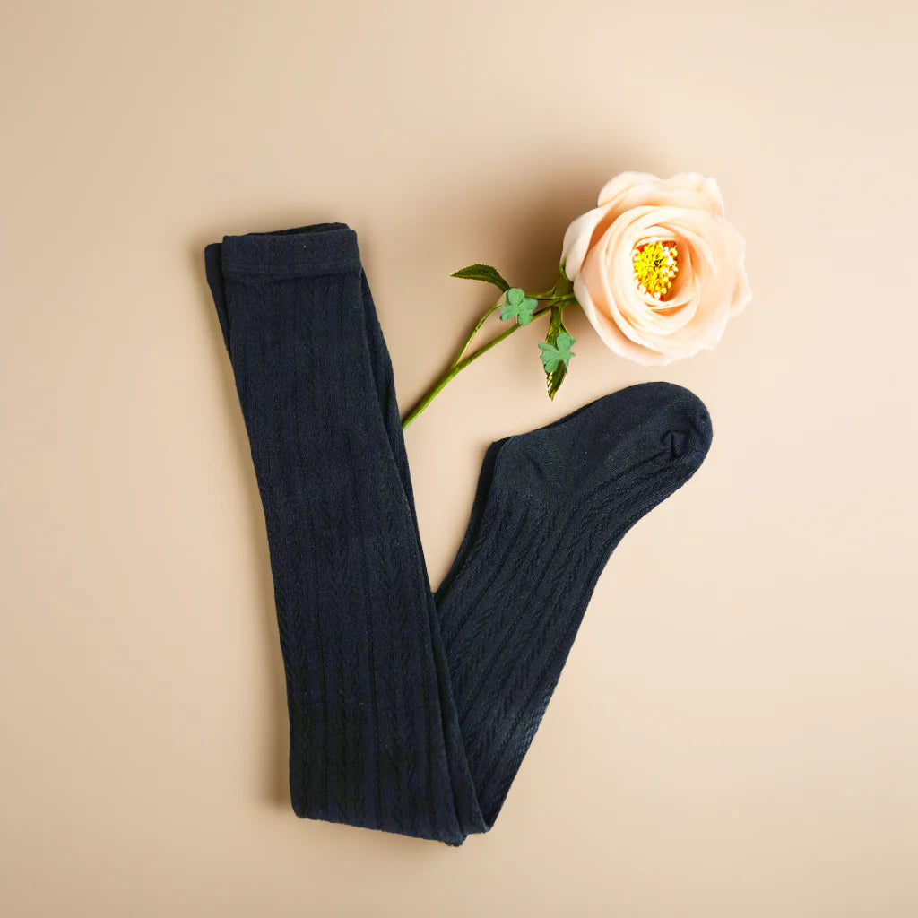 Little Love Bug Cable Knit Tights {DROP SHIP}