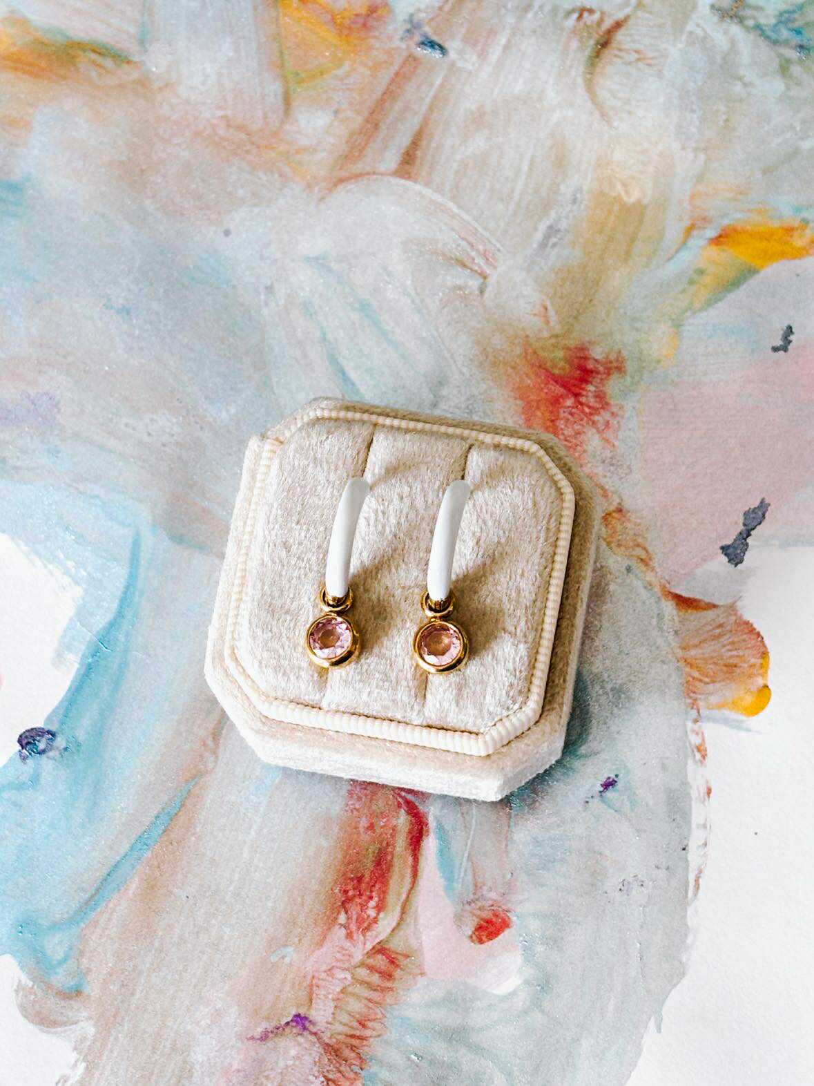 Pink Tourmaline Halo - (Charms)