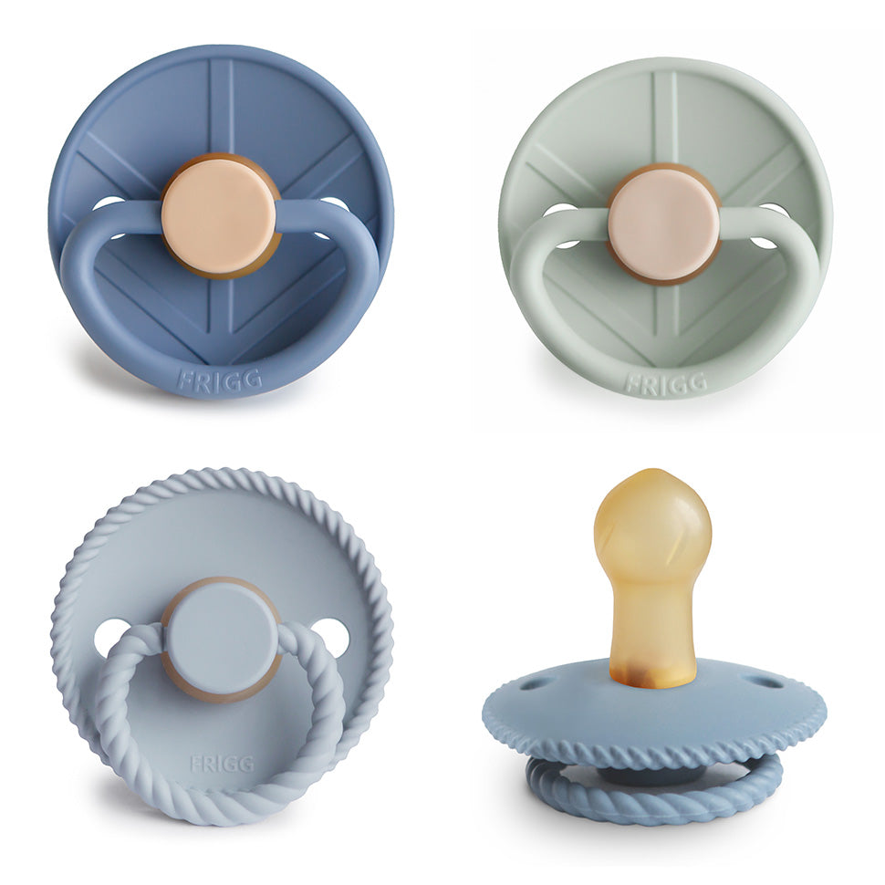 FRIGG Natural Rubber Pacifier 4-Pack {Drop Ship}