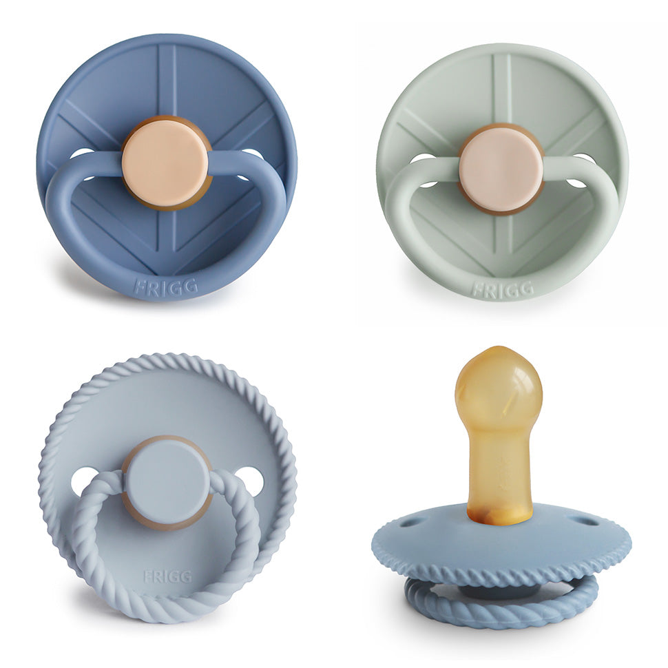 FRIGG Natural Rubber Pacifier 4-Pack {Drop Ship}