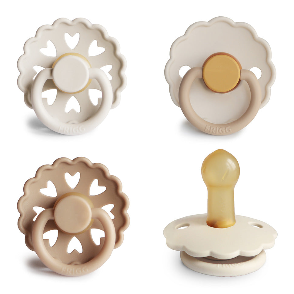 FRIGG Natural Rubber Pacifier 4-Pack {Drop Ship}