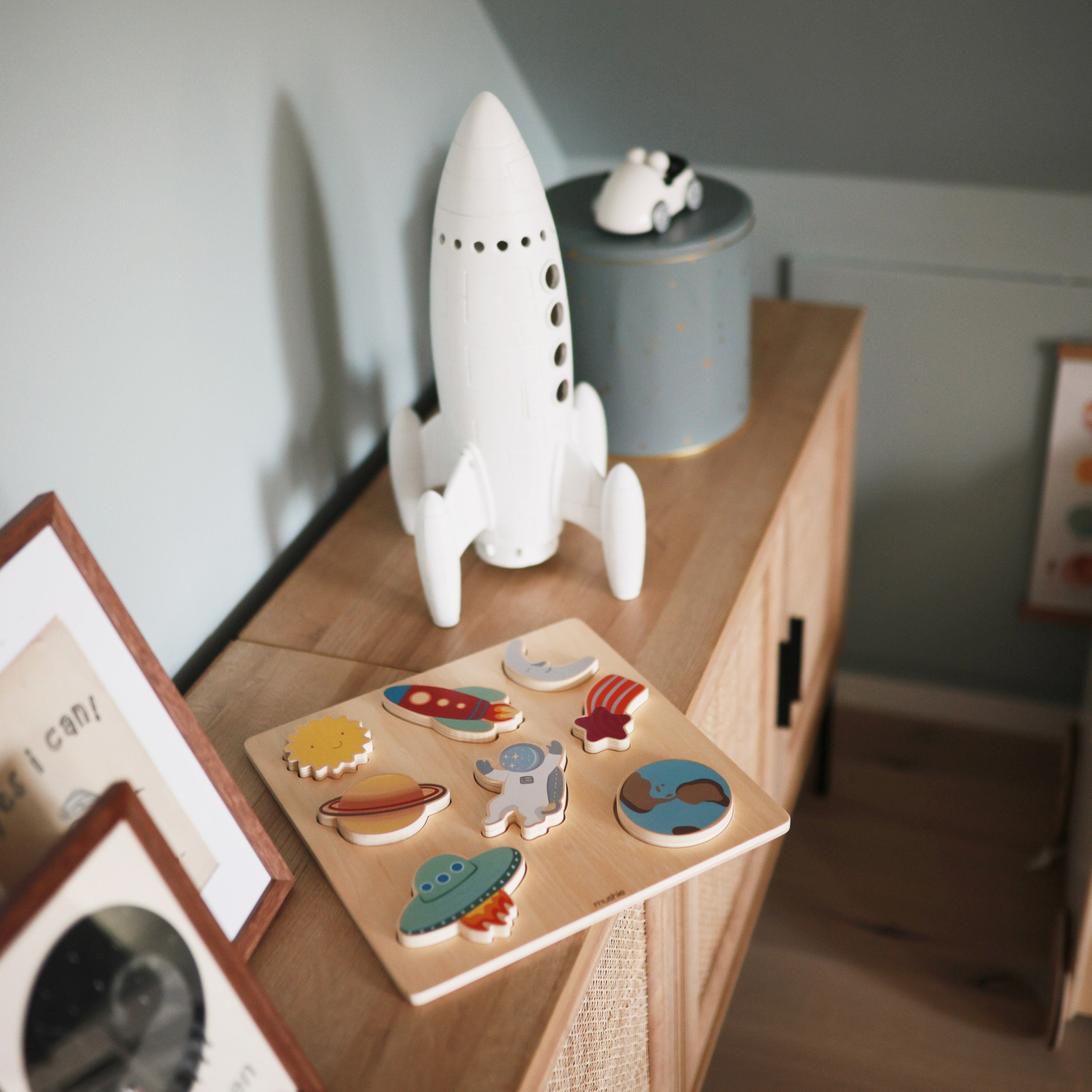 Wooden Space Puzzle {Drop Ship}