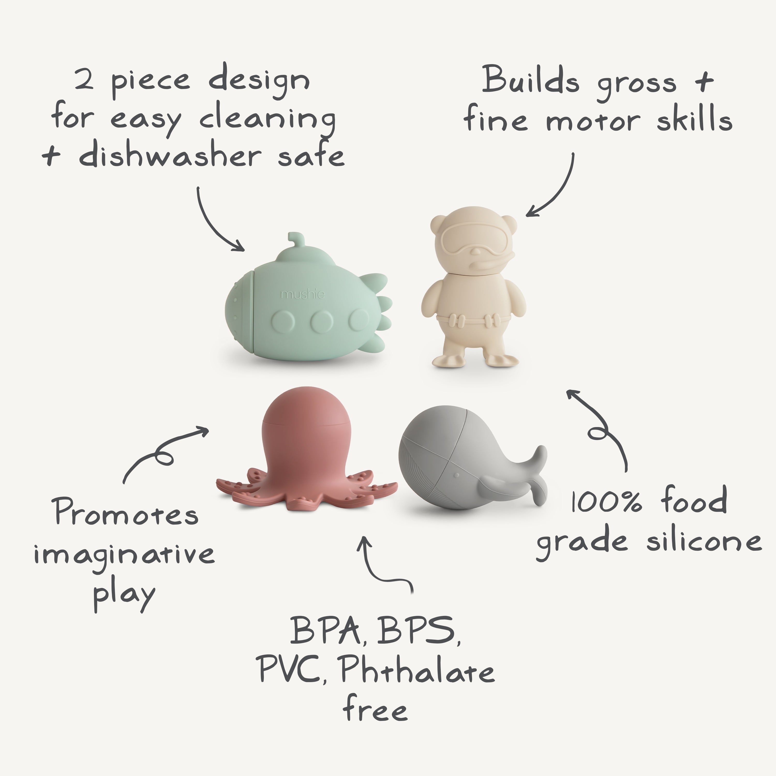 Sealife Mold Free Bath Play Set {Drop Ship}