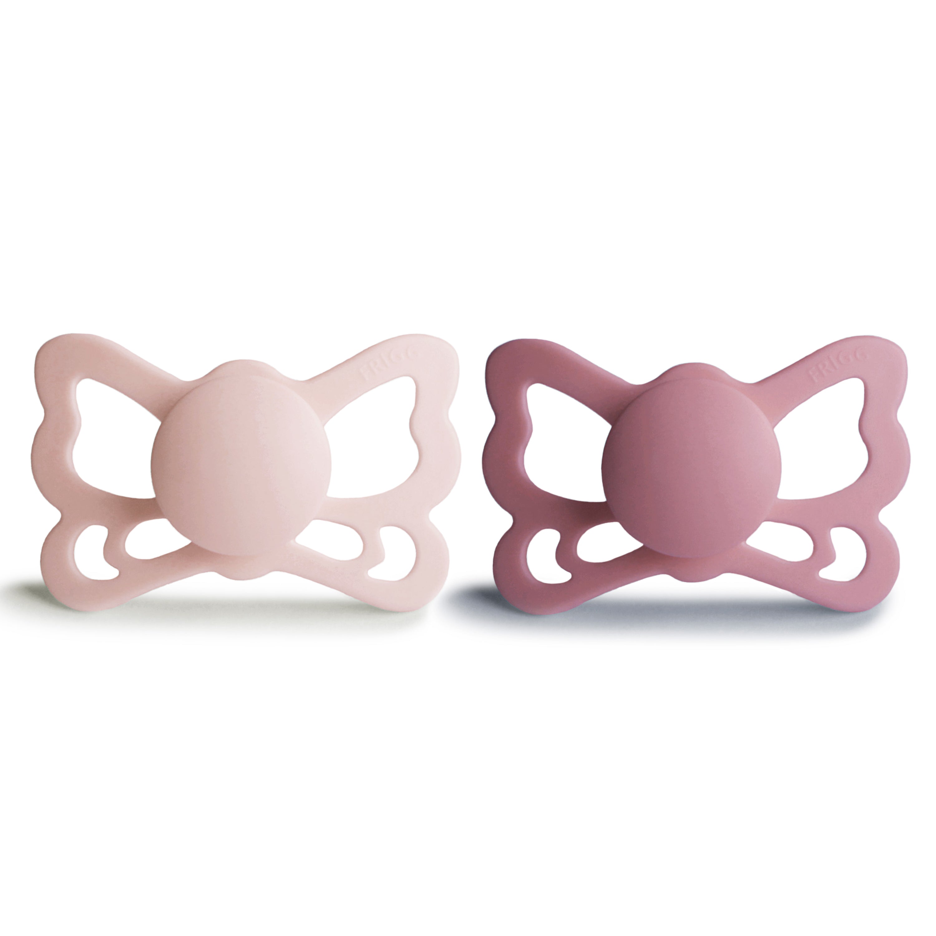 FRIGG Butterfly Anatomical Silicone Pacifier 2-Pack (6-18 Months) {Drop Ship}