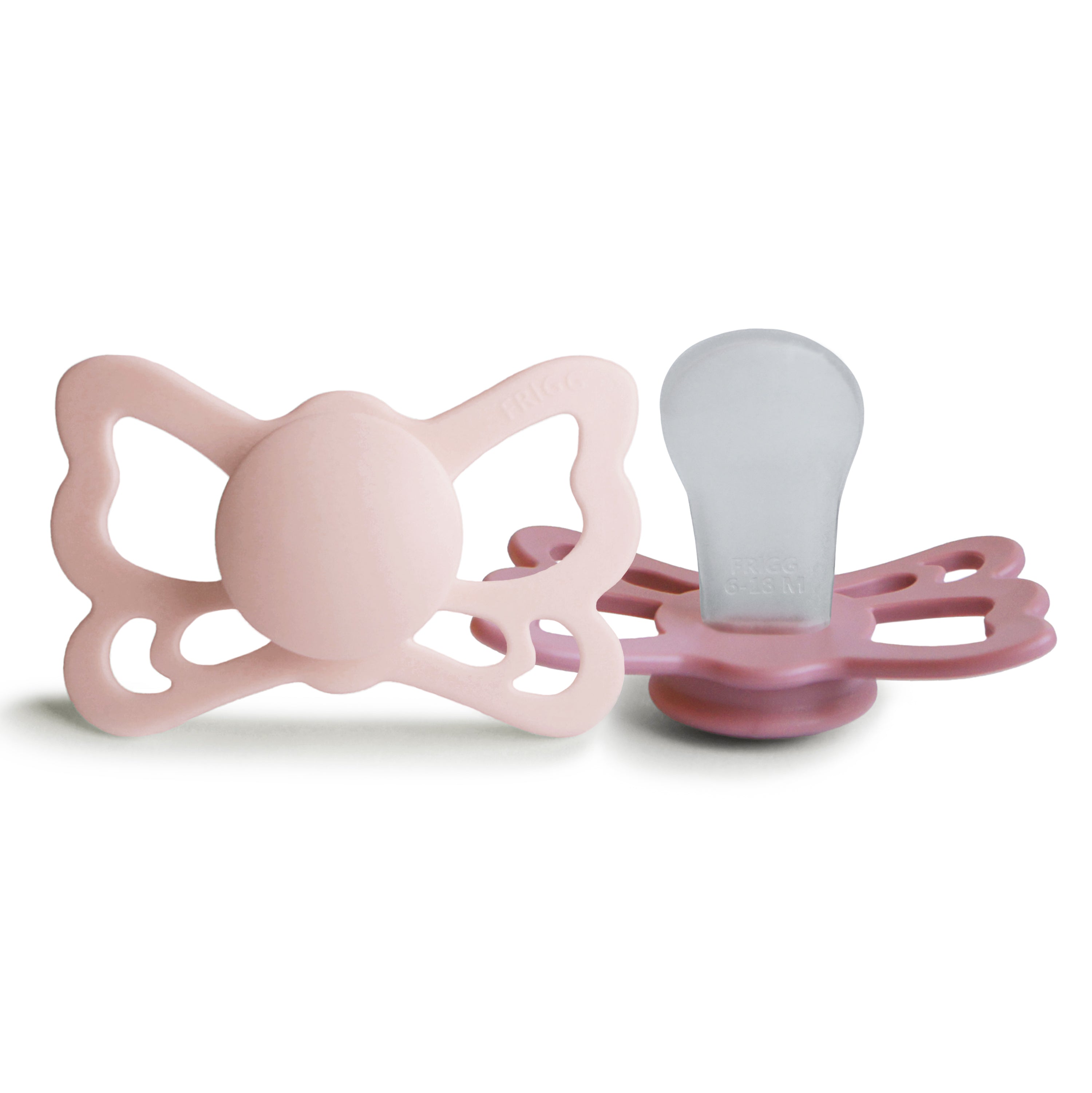 FRIGG Butterfly Anatomical Silicone Pacifier 2-Pack (6-18 Months) {Drop Ship}