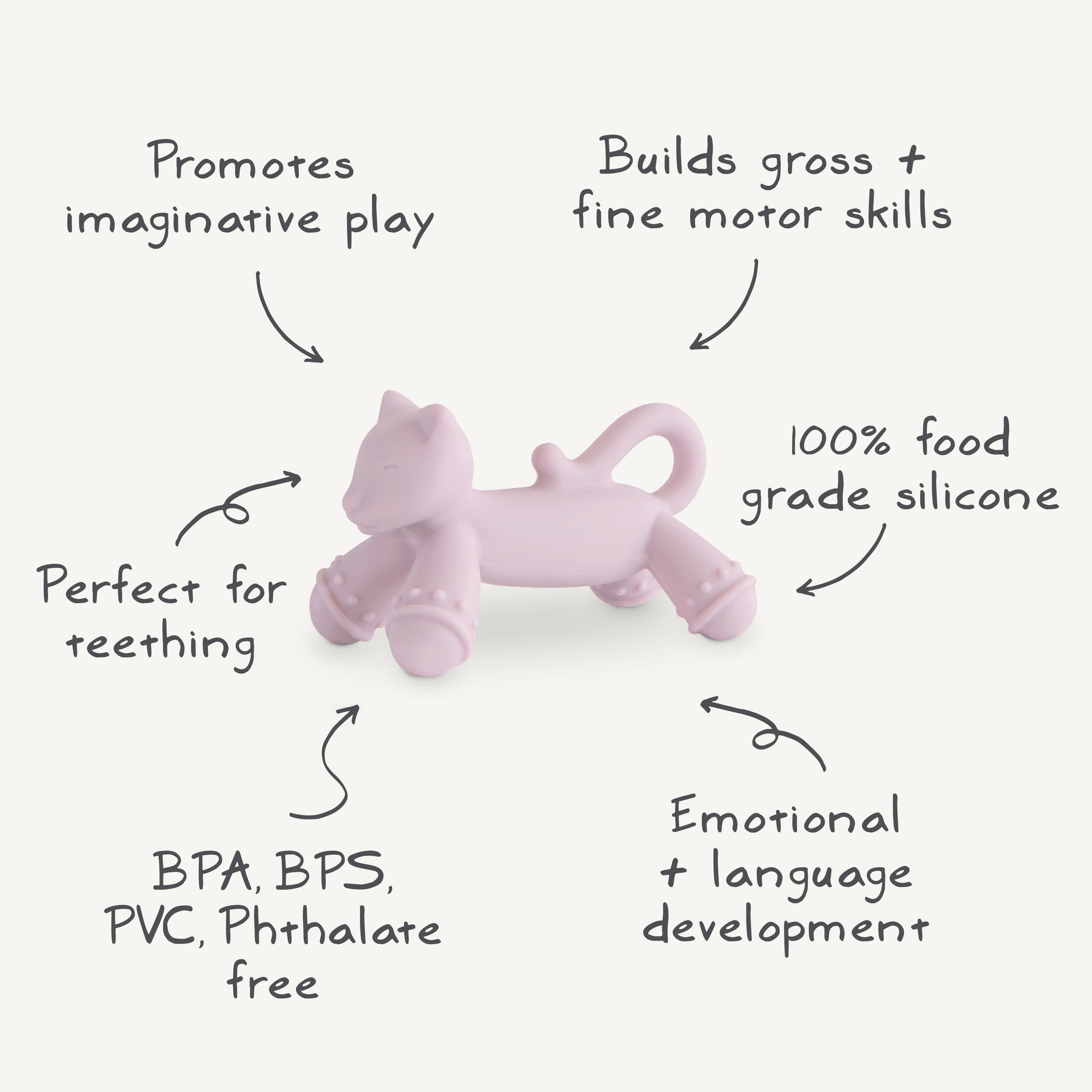 Cat Figurine Teether {Drop Ship}
