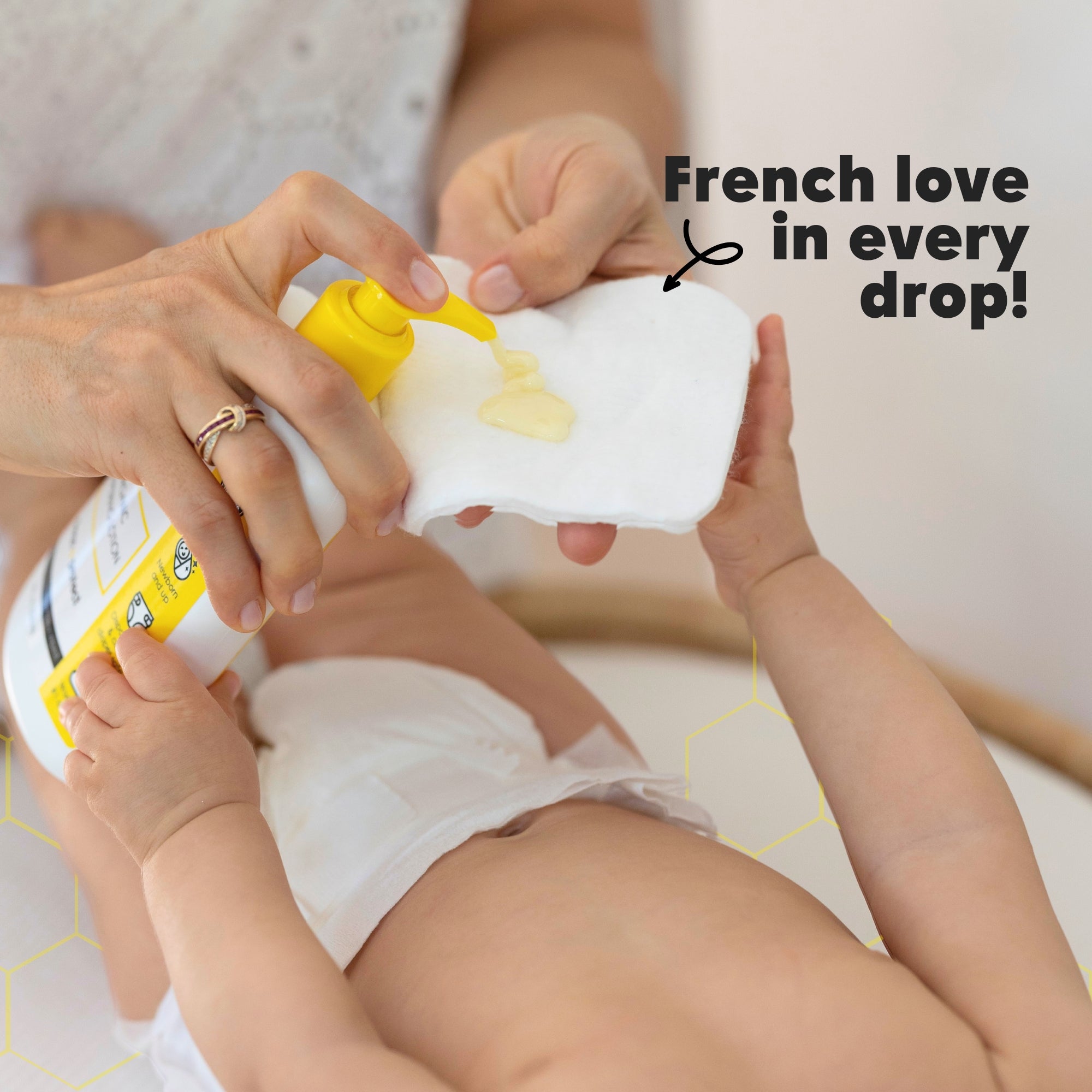 Organic French Diapering Liniment Lotion - Pump Bottle - 8 oz {Drop Ship}