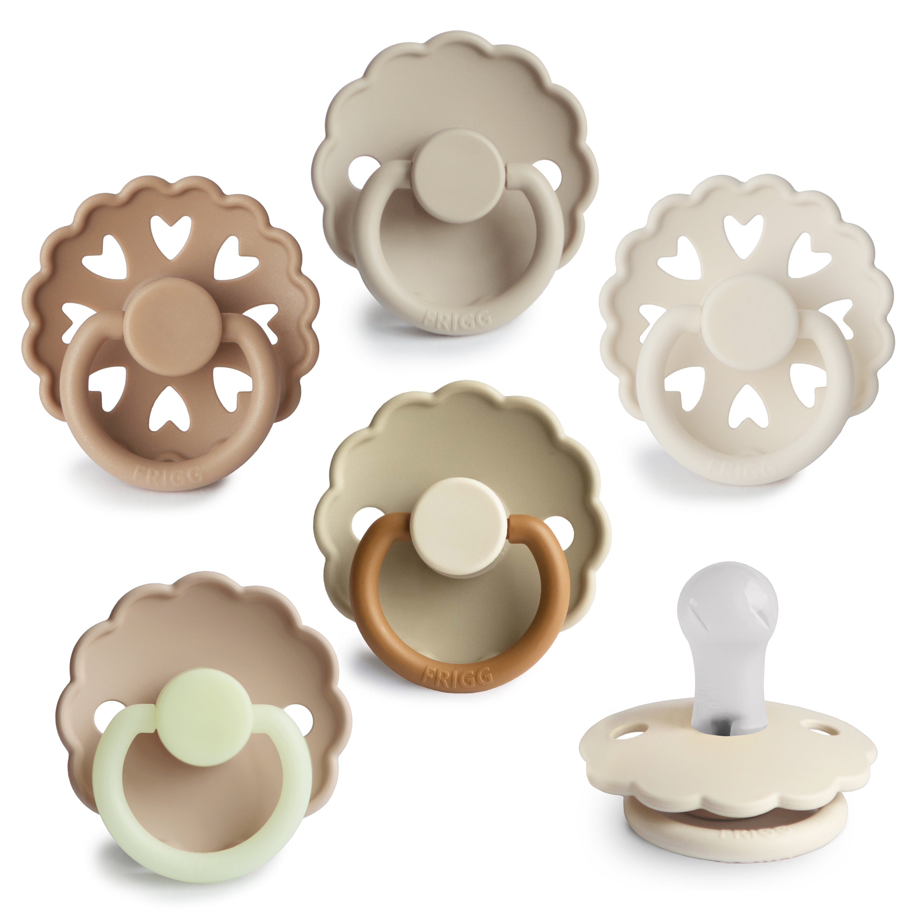 FRIGG Silicone Pacifier 6-Pack {Drop Ship}