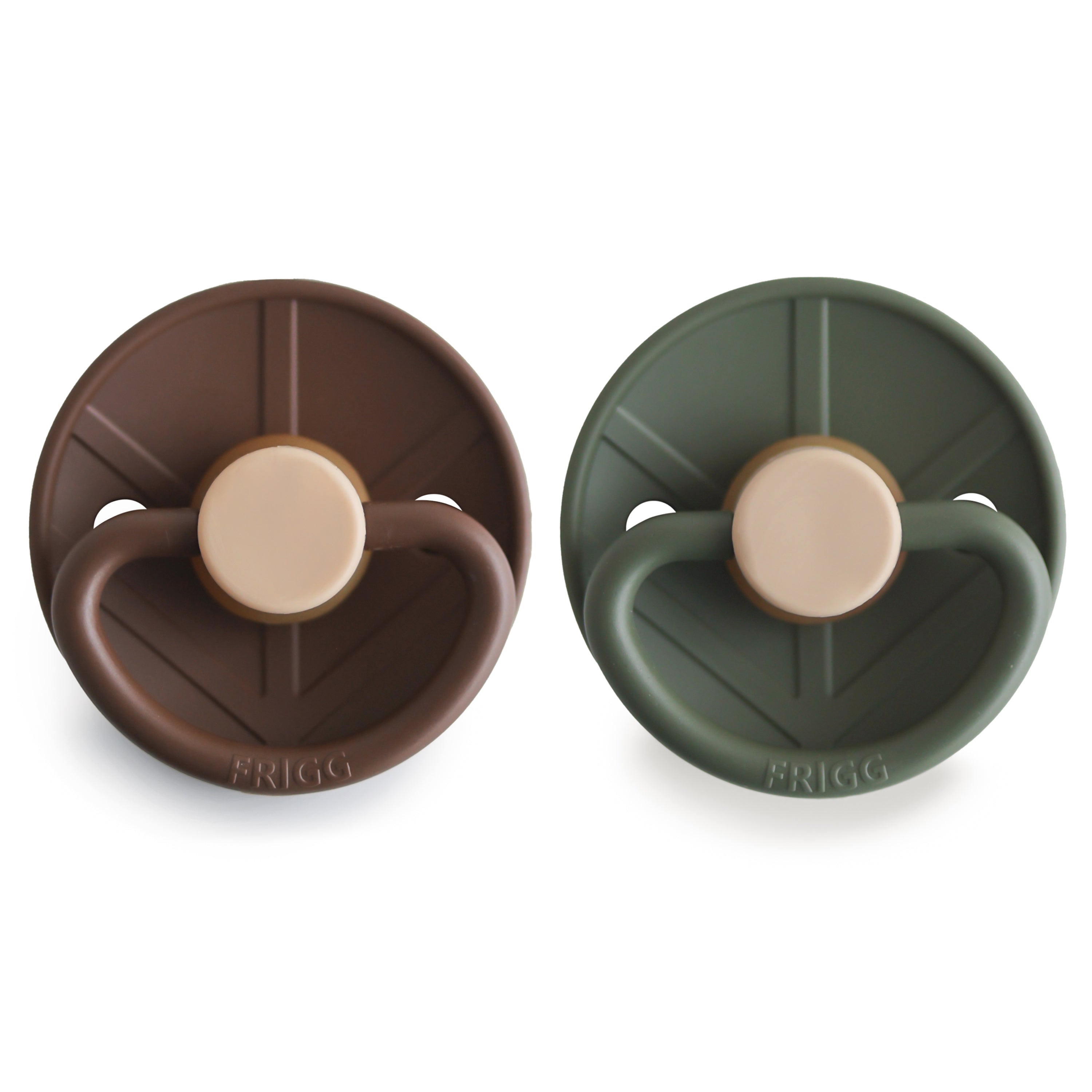 FRIGG Little Viking Natural Rubber Pacifier 2-Pack {Drop Ship}