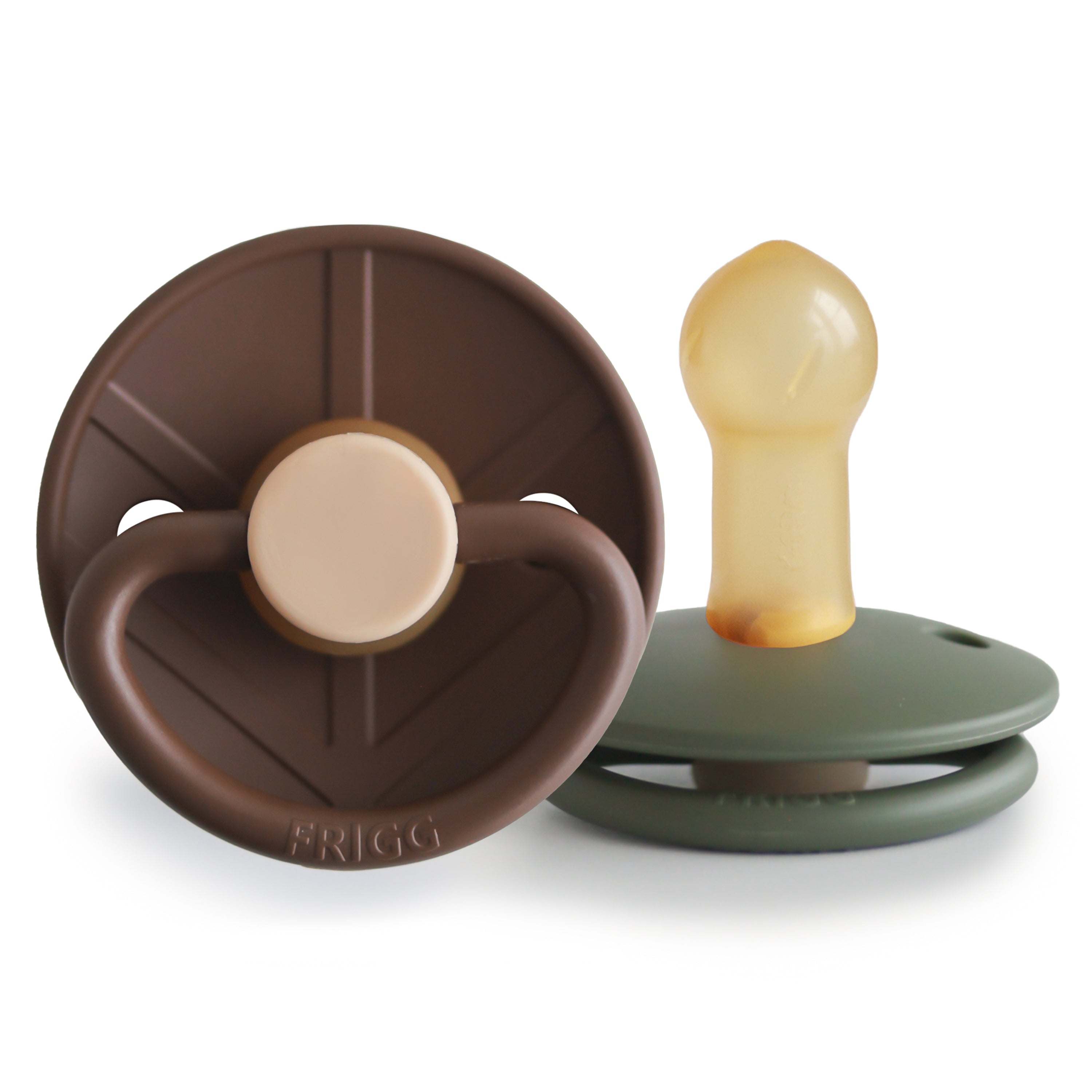 FRIGG Little Viking Natural Rubber Pacifier 2-Pack {Drop Ship}