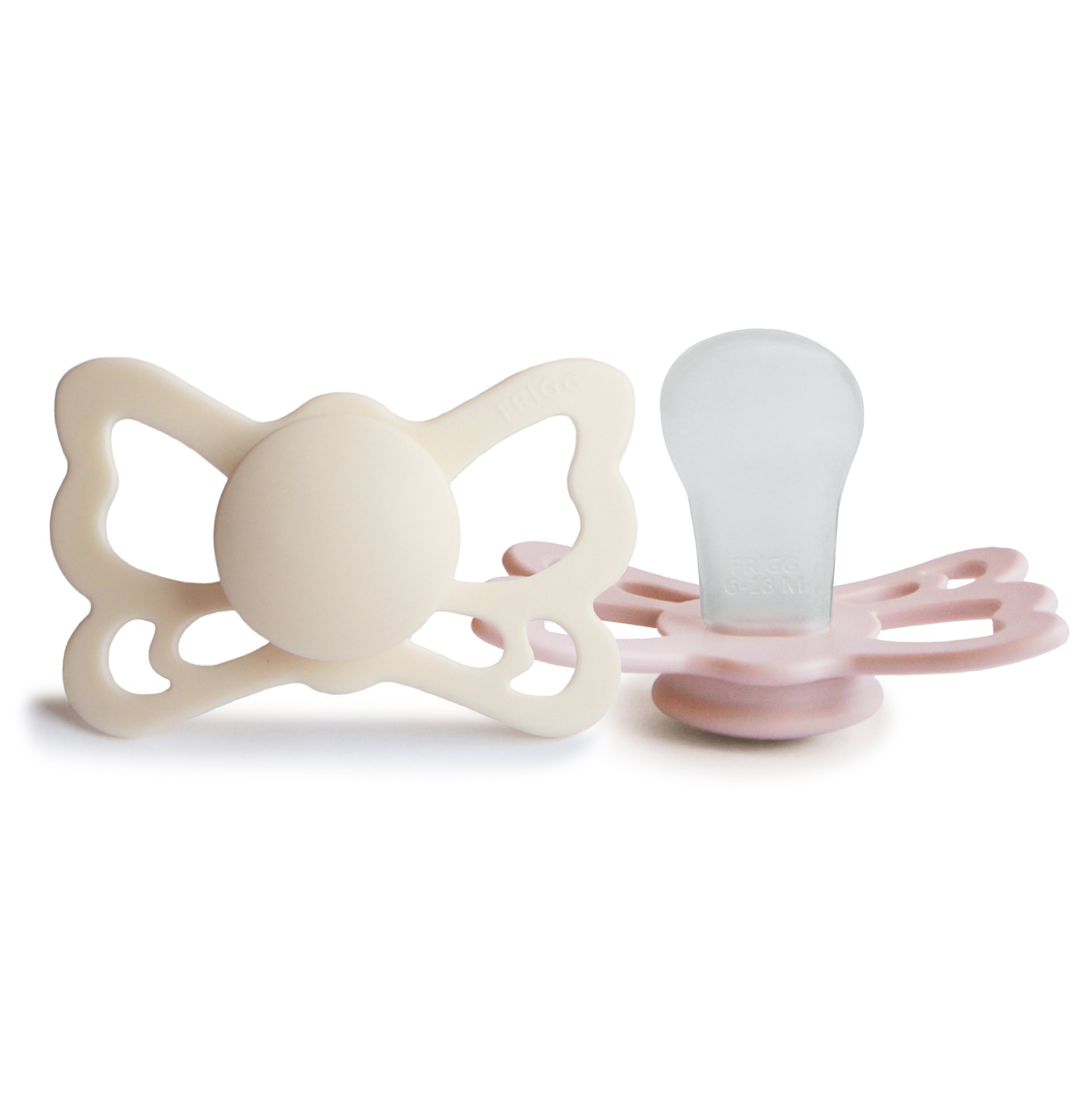 FRIGG Butterfly Anatomical Silicone Pacifier 2-Pack (6-18 Months) {Drop Ship}