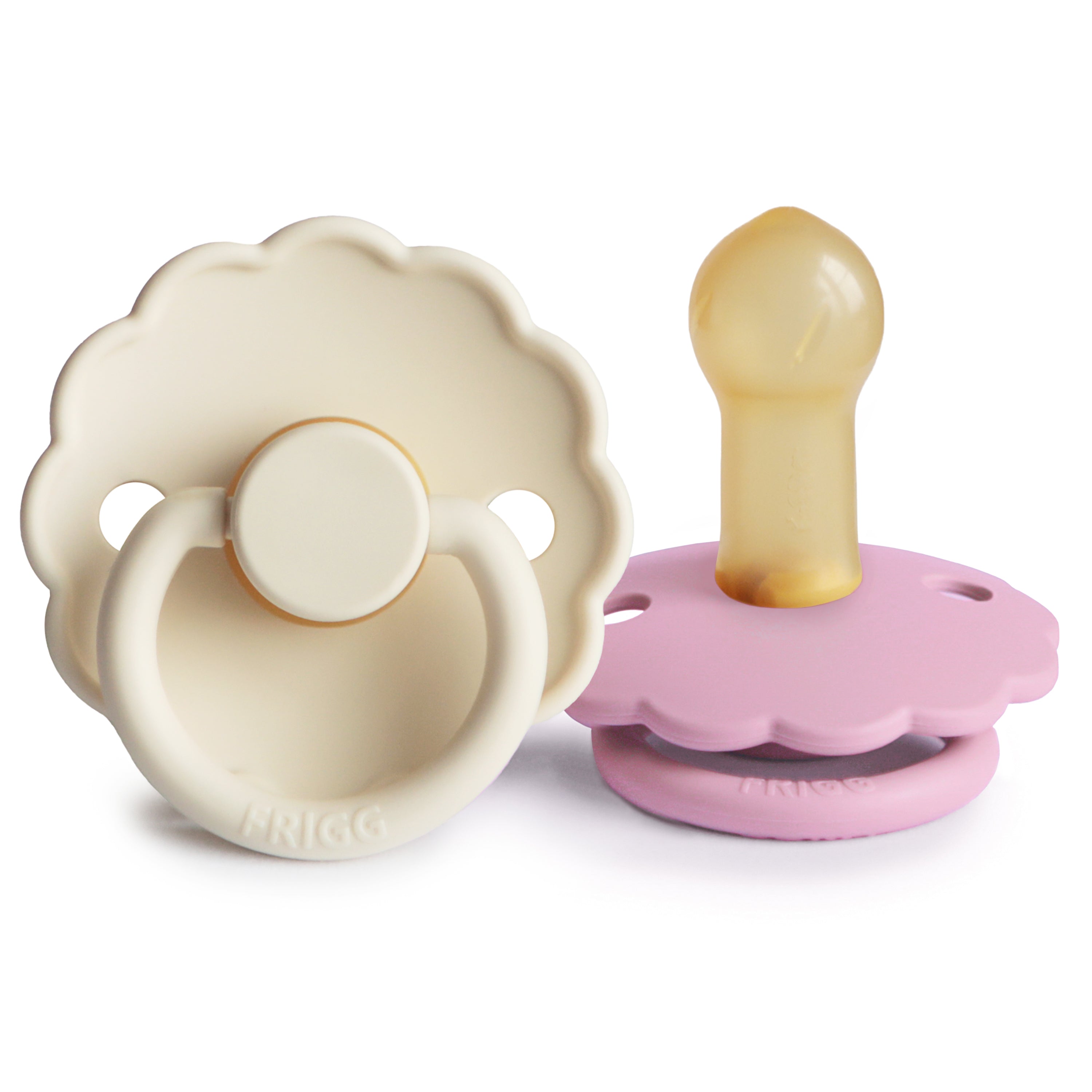 FRIGG Daisy Natural Rubber Pacifier 2-Pack {Drop Ship}