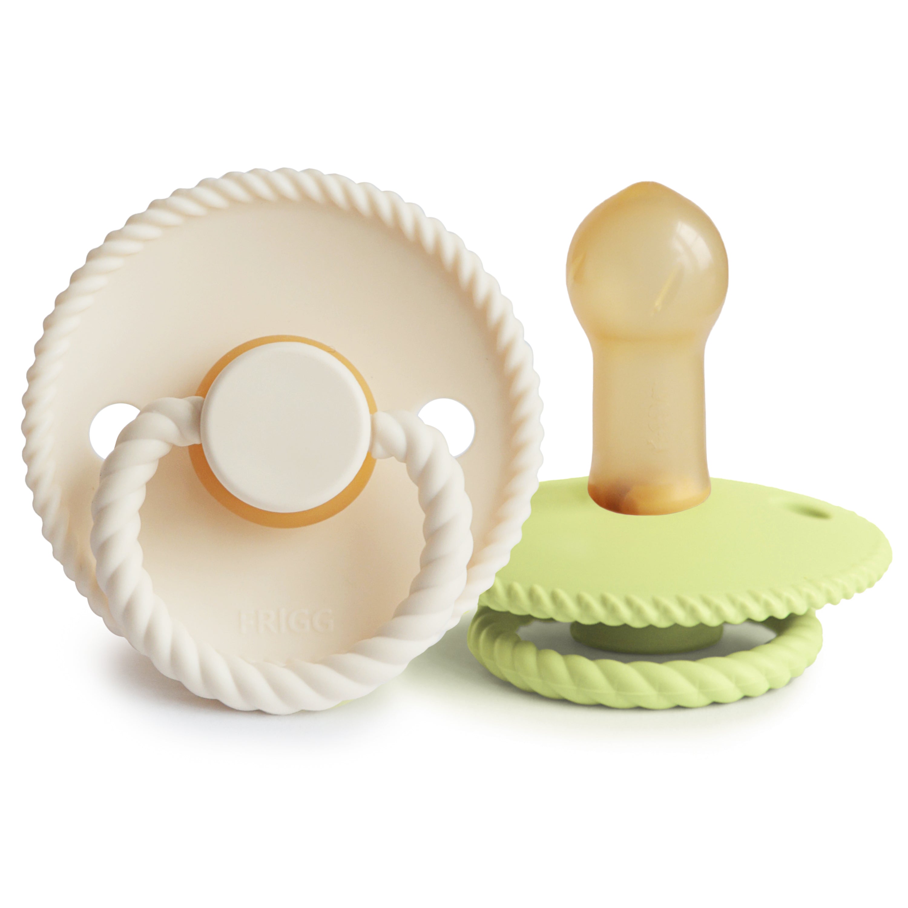 FRIGG Rope Natural Rubber Pacifier 2-Pack {Drop Ship}
