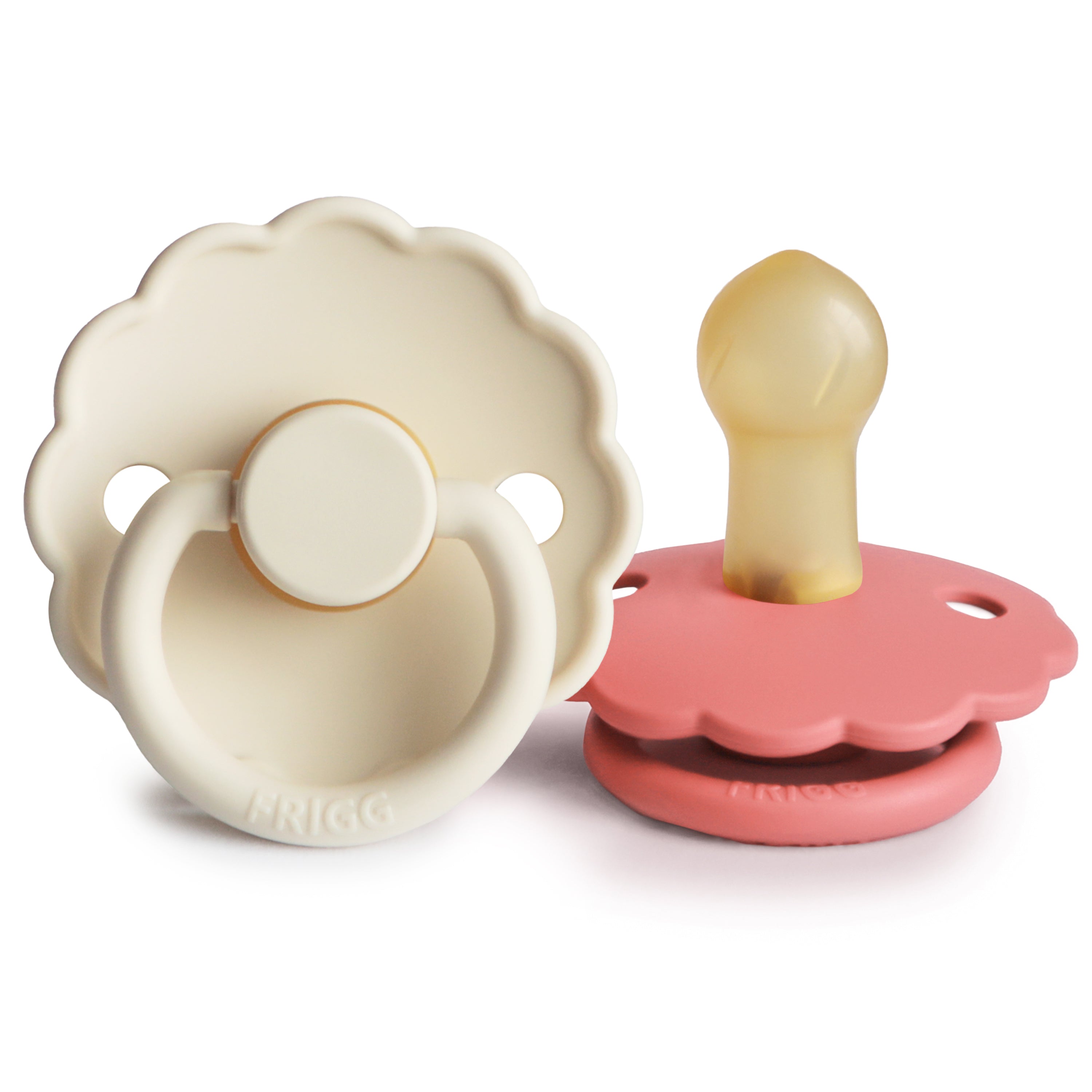 FRIGG Daisy Natural Rubber Pacifier 2-Pack {Drop Ship}