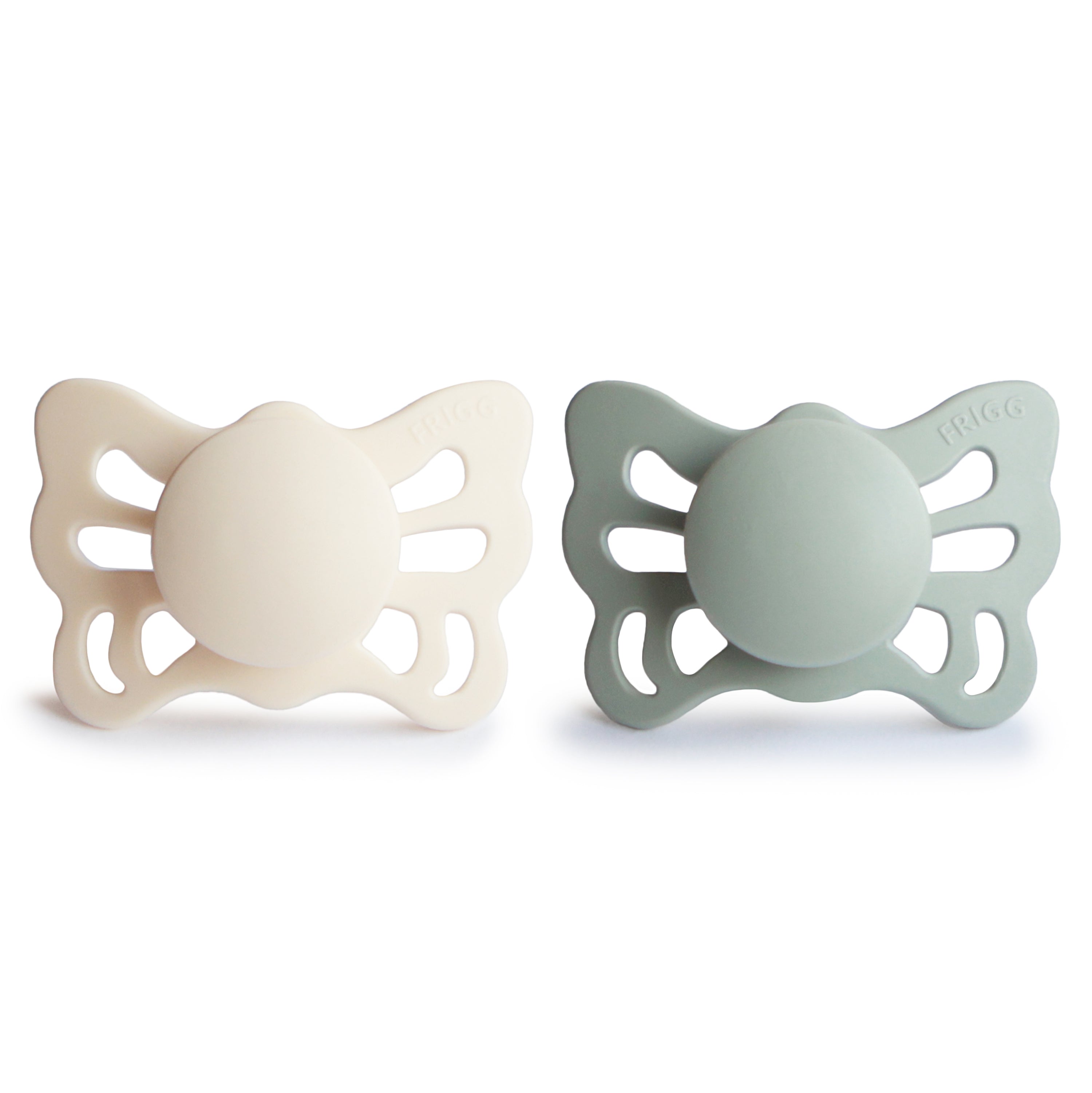 FRIGG Butterfly Anatomical Silicone Pacifier 2-Pack (0-6 Months) {Drop Ship}