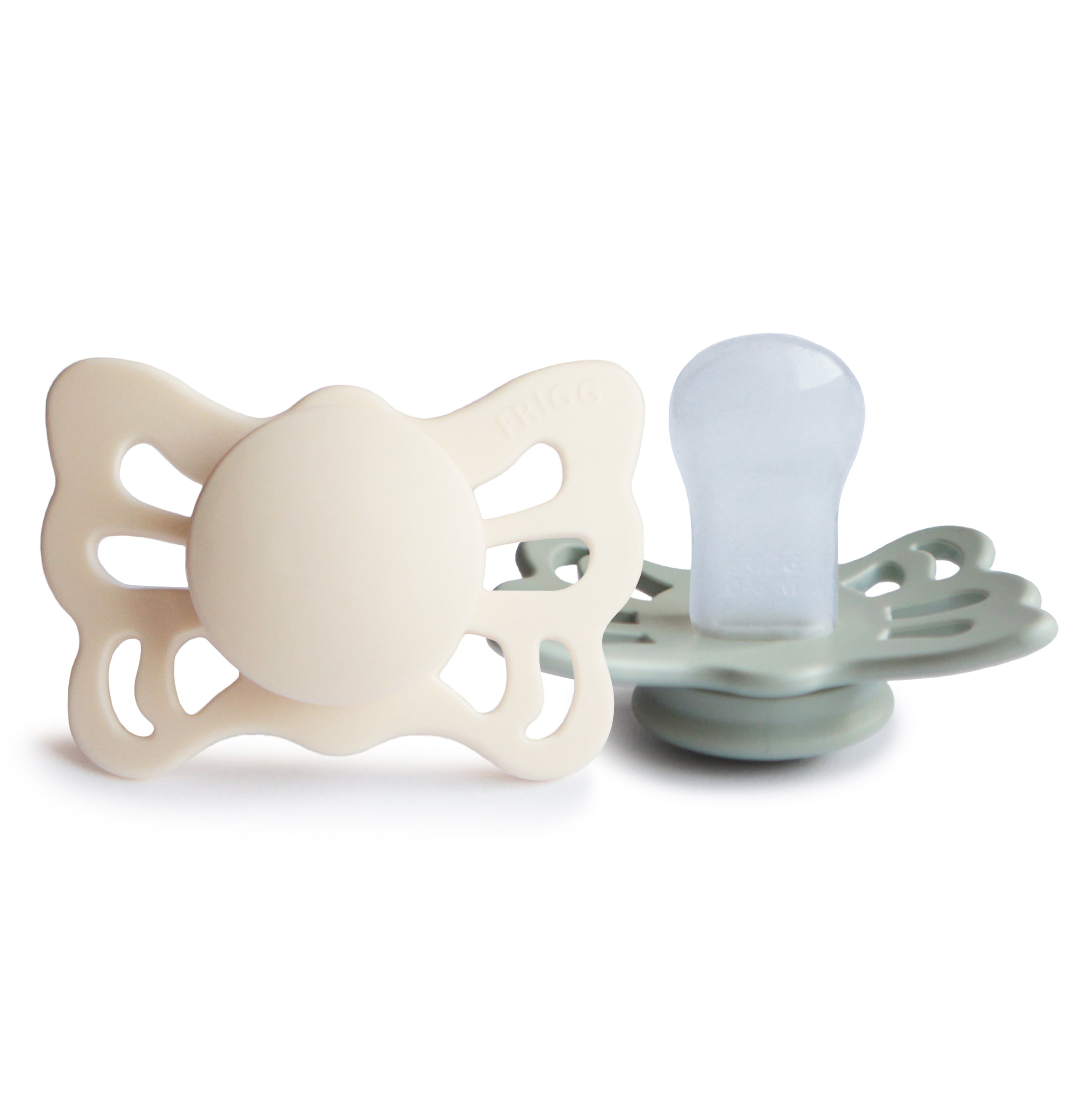 FRIGG Butterfly Anatomical Silicone Pacifier 2-Pack (0-6 Months) {Drop Ship}