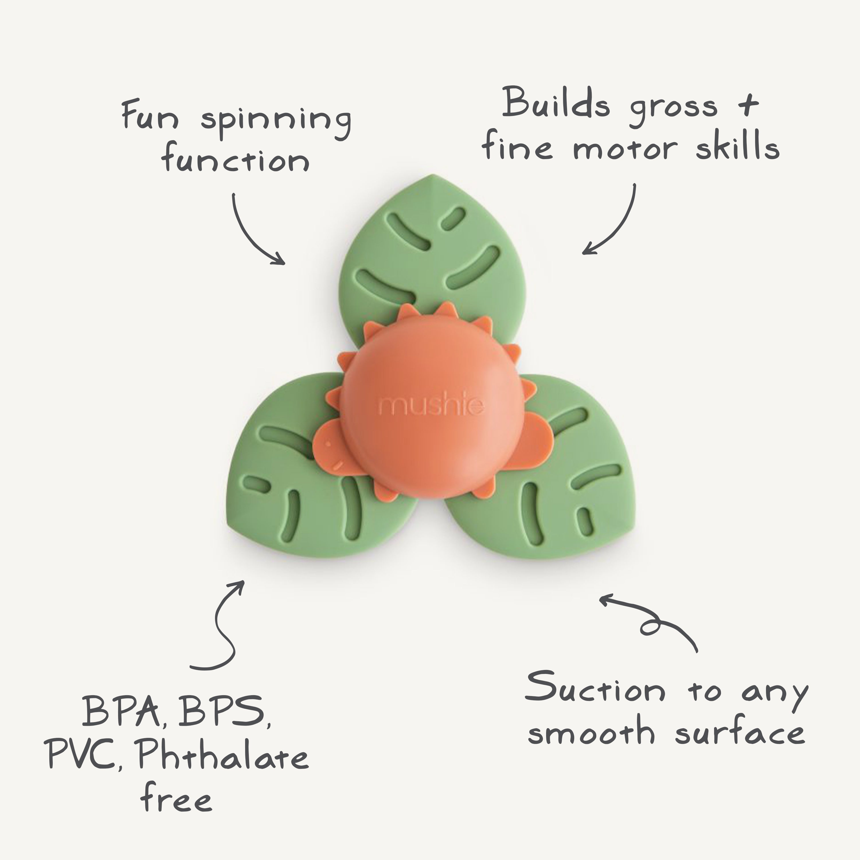Dino Suction Spinner Toy {Drop Ship}