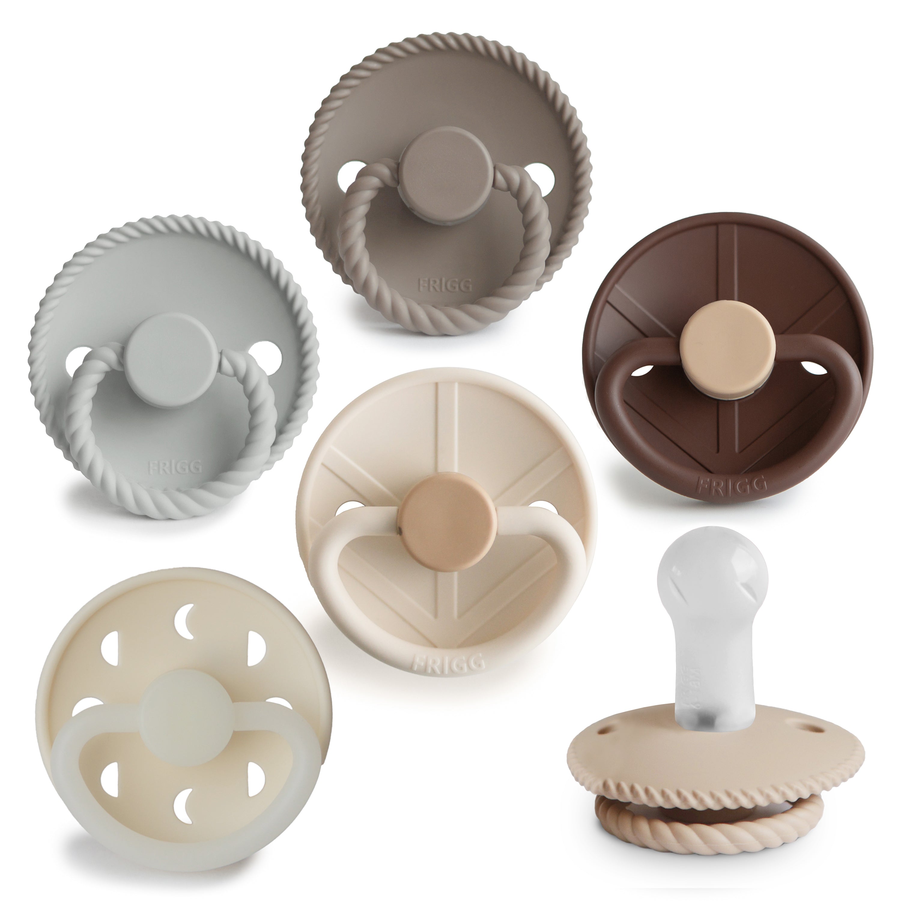 FRIGG Silicone Pacifier 6-Pack {Drop Ship}