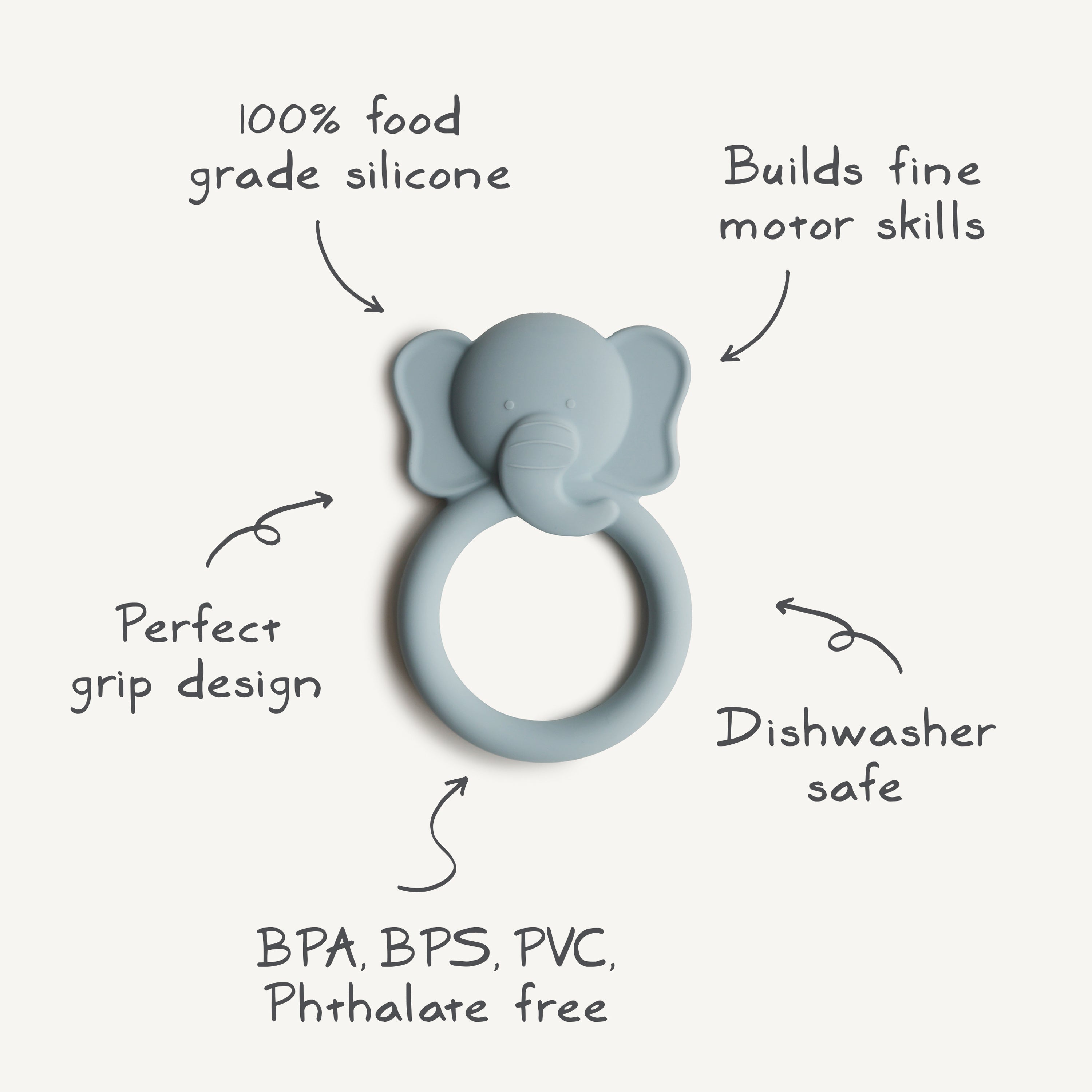 Elephant Teether {Drop Ship}