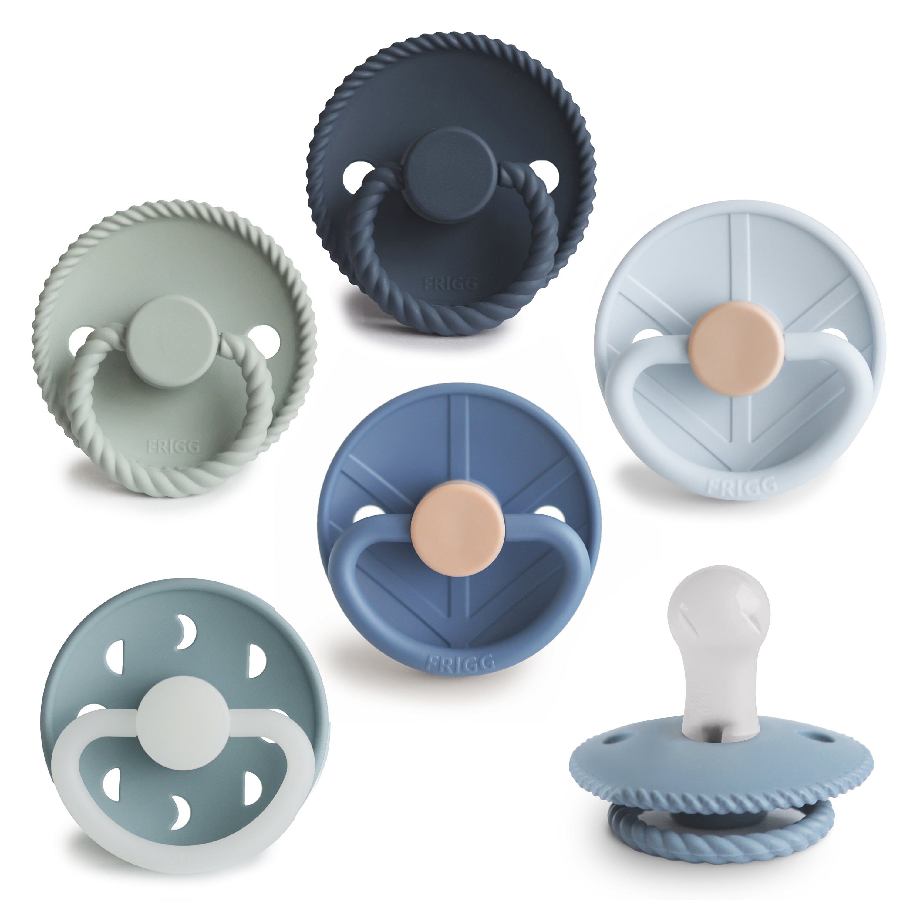 FRIGG Silicone Pacifier 6-Pack {Drop Ship}