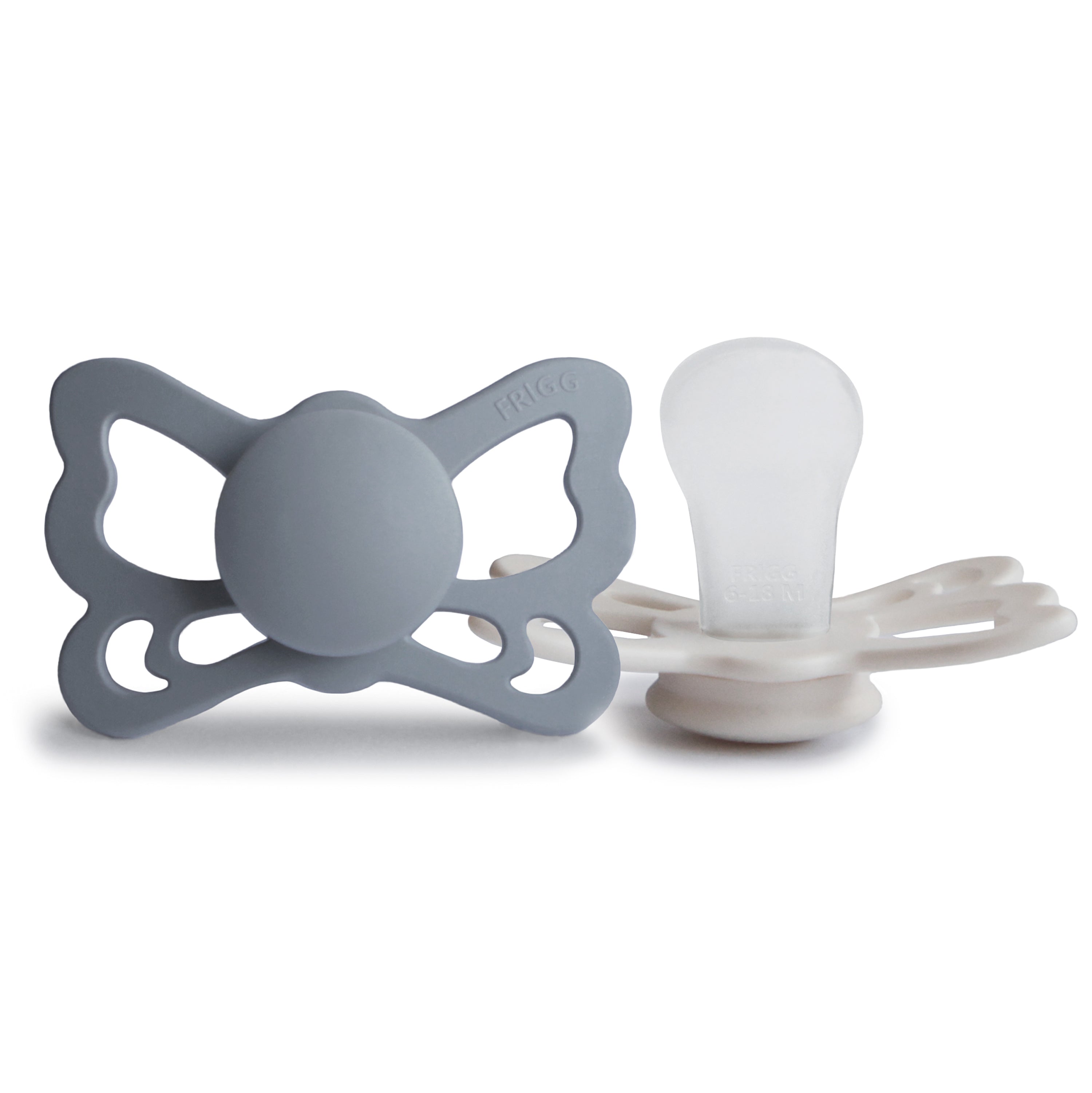 FRIGG Butterfly Anatomical Silicone Pacifier 2-Pack (6-18 Months) {Drop Ship}