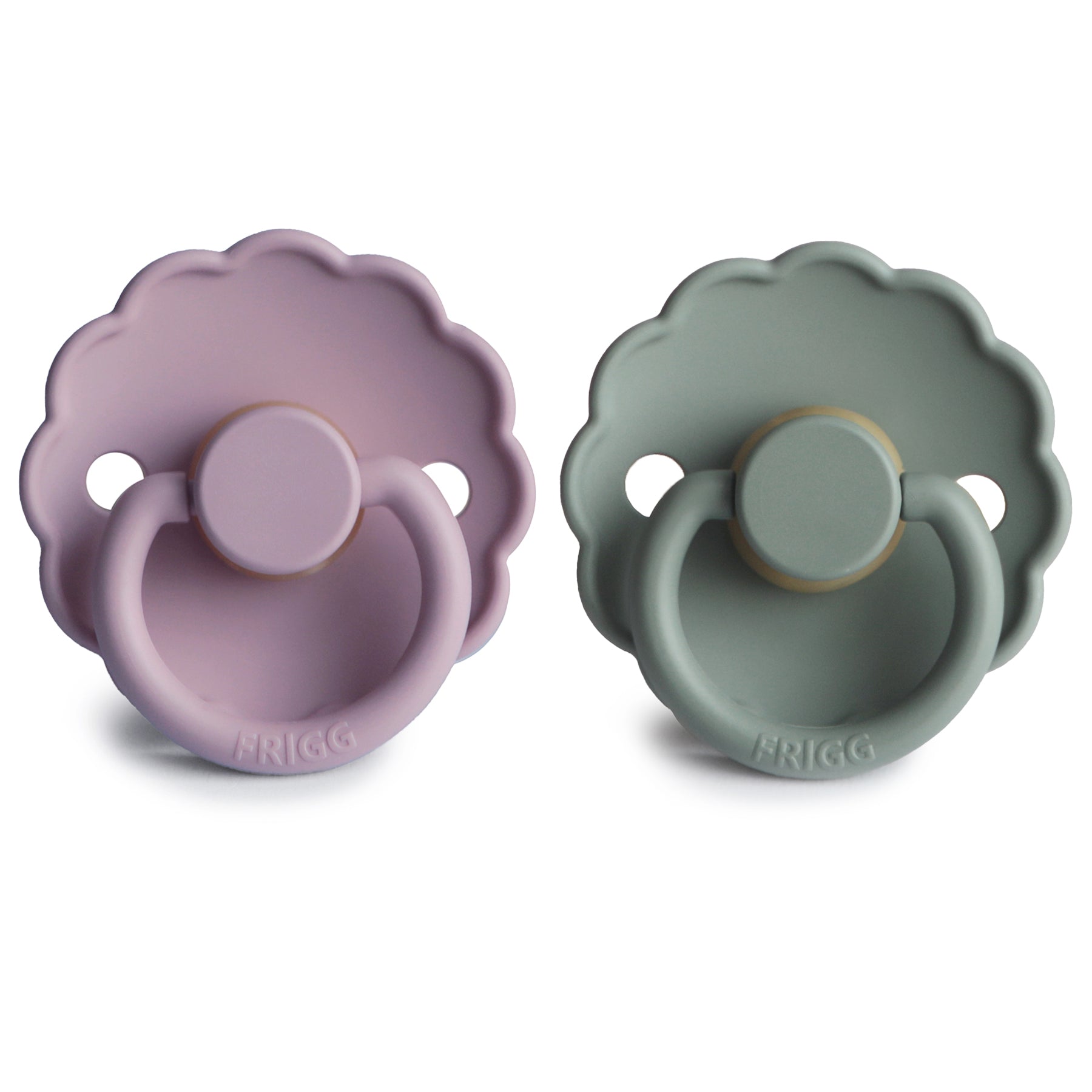 FRIGG Daisy Natural Rubber Pacifier 2-Pack {Drop Ship}