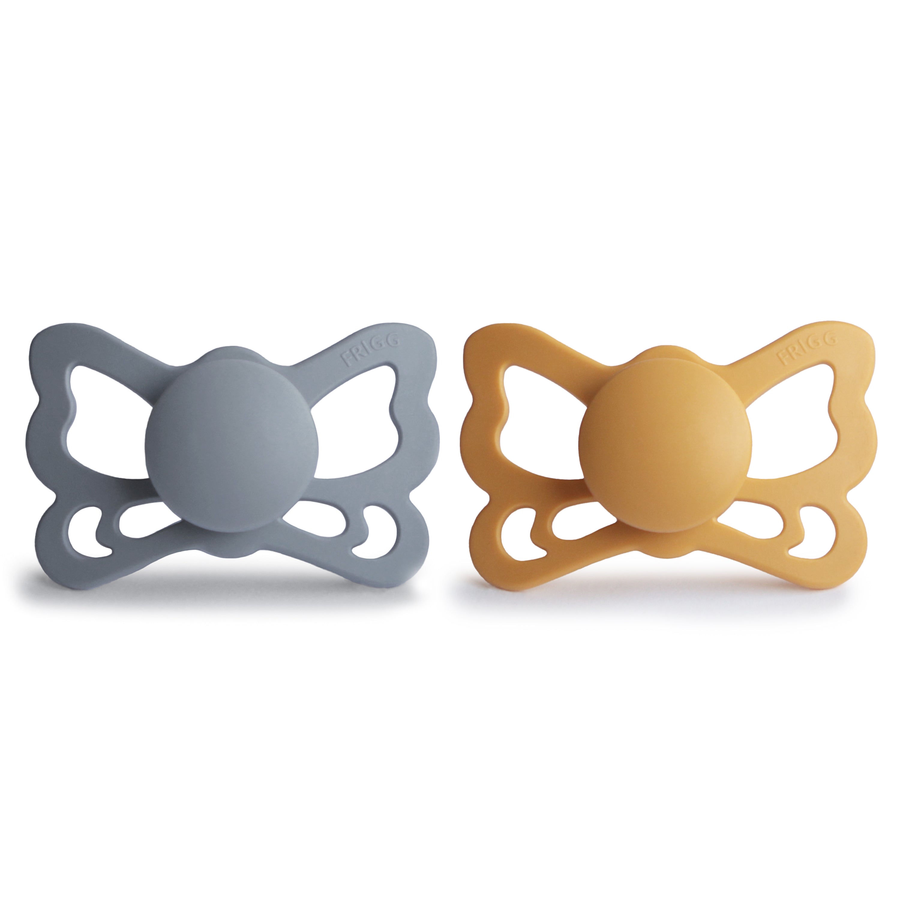FRIGG Butterfly Anatomical Silicone Pacifier 2-Pack (6-18 Months) {Drop Ship}