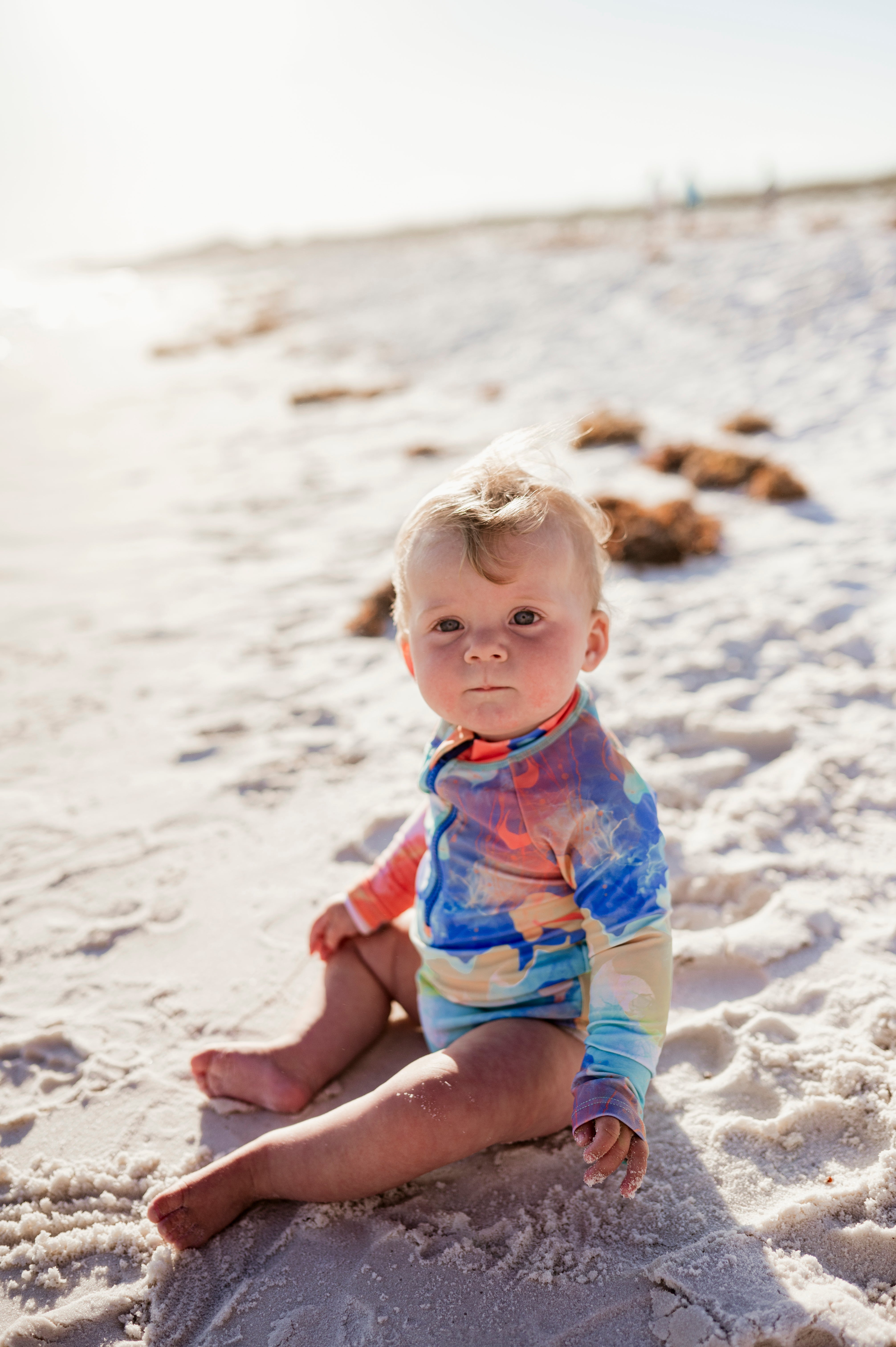 Sherbet Sunset - (SNAP RASH GUARD) - FINAL FEW