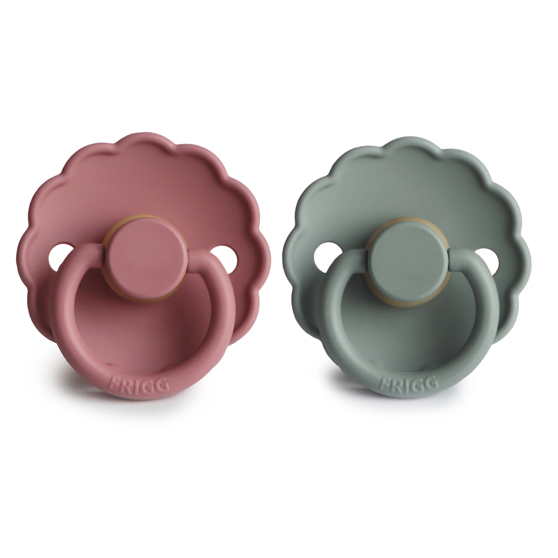 FRIGG Daisy Natural Rubber Pacifier 2-Pack {Drop Ship}