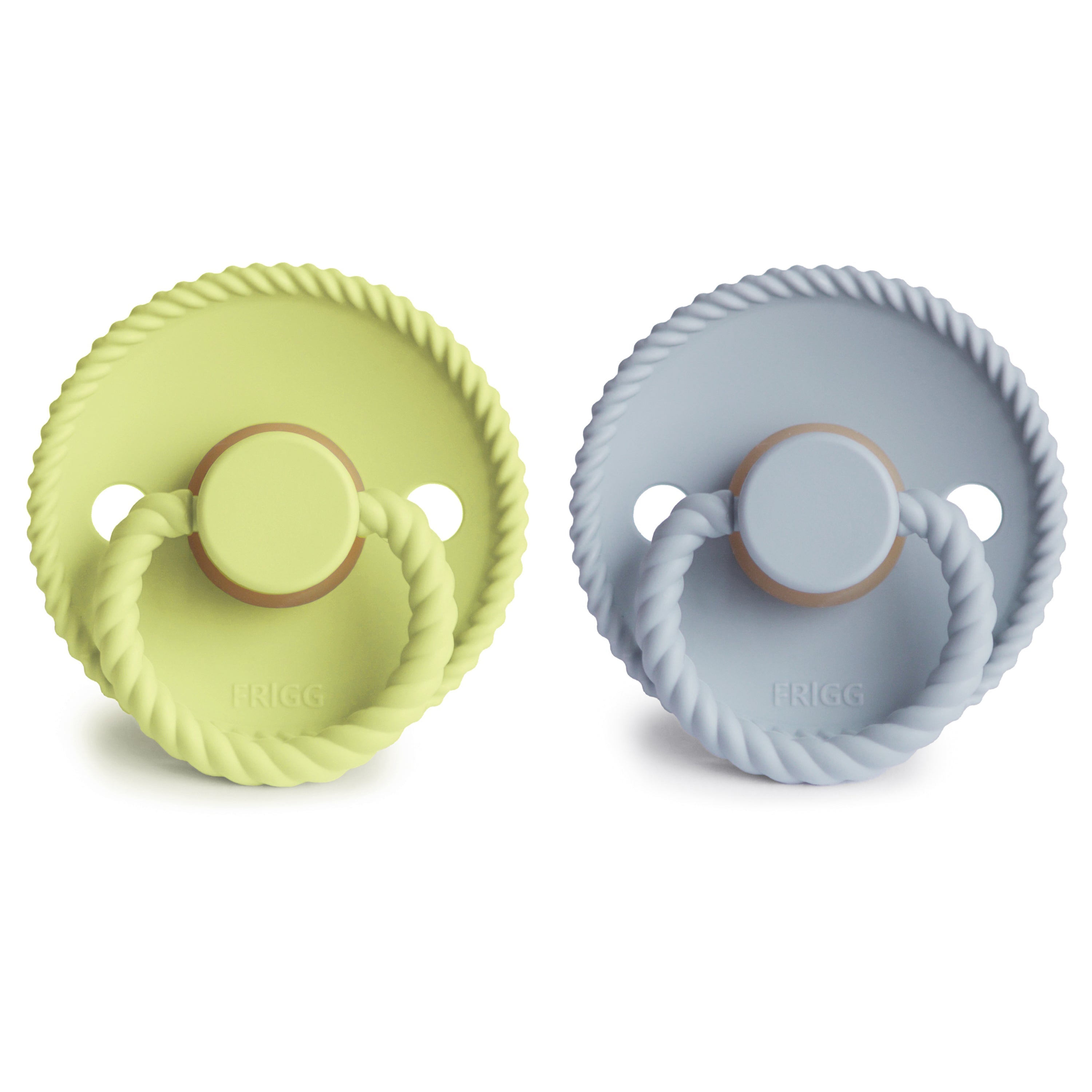 FRIGG Rope Natural Rubber Pacifier 2-Pack {Drop Ship}