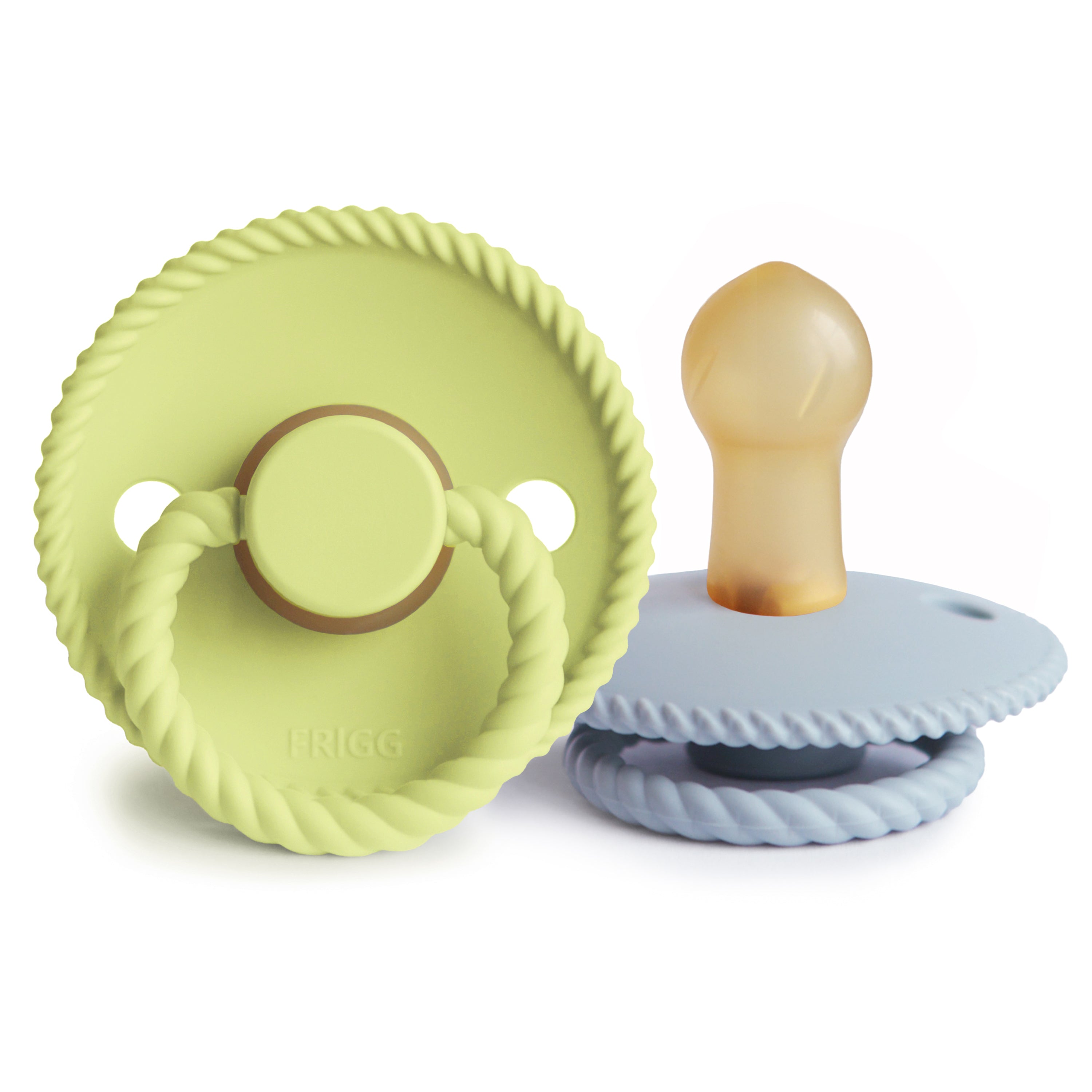 FRIGG Rope Natural Rubber Pacifier 2-Pack {Drop Ship}