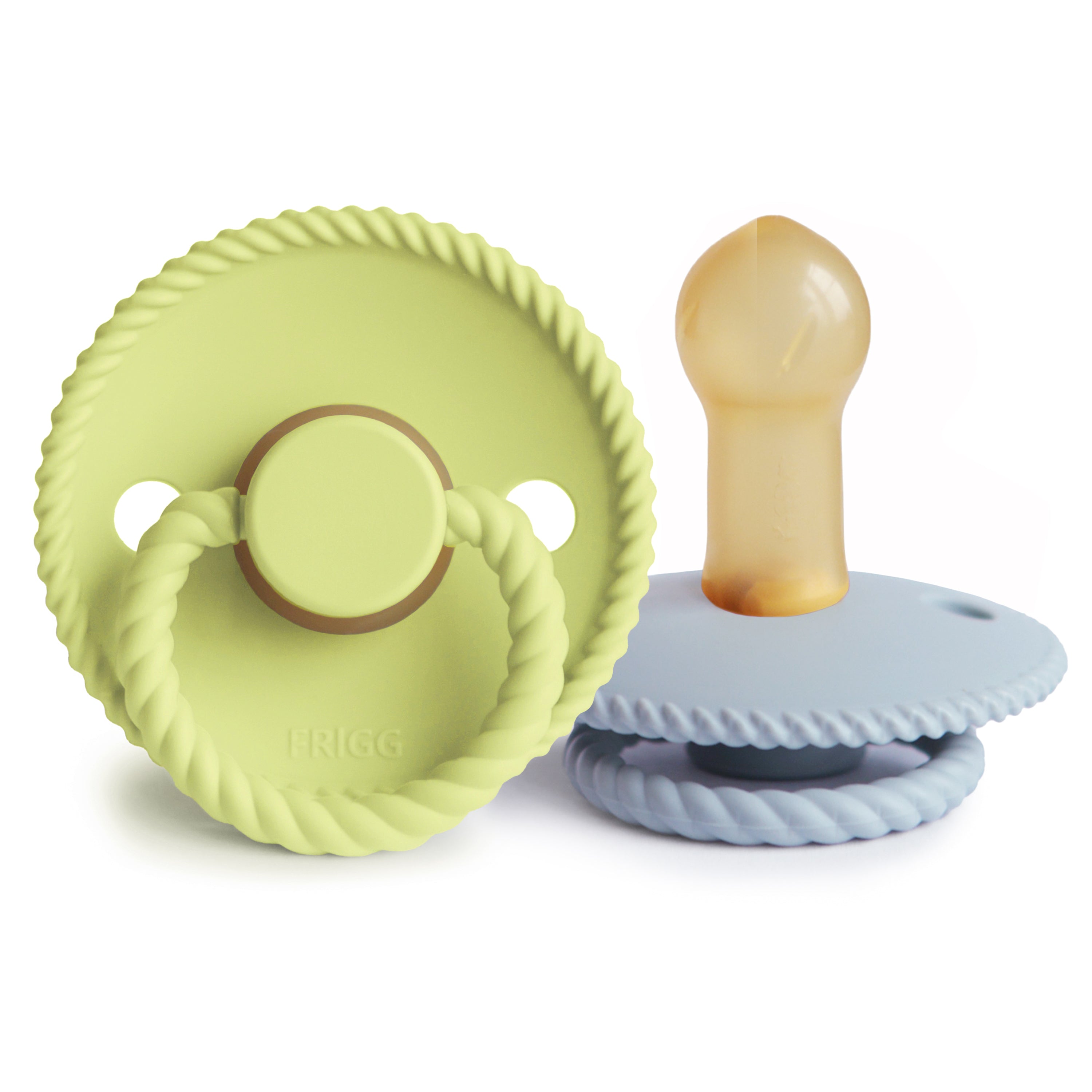FRIGG Rope Natural Rubber Pacifier 2-Pack {Drop Ship}