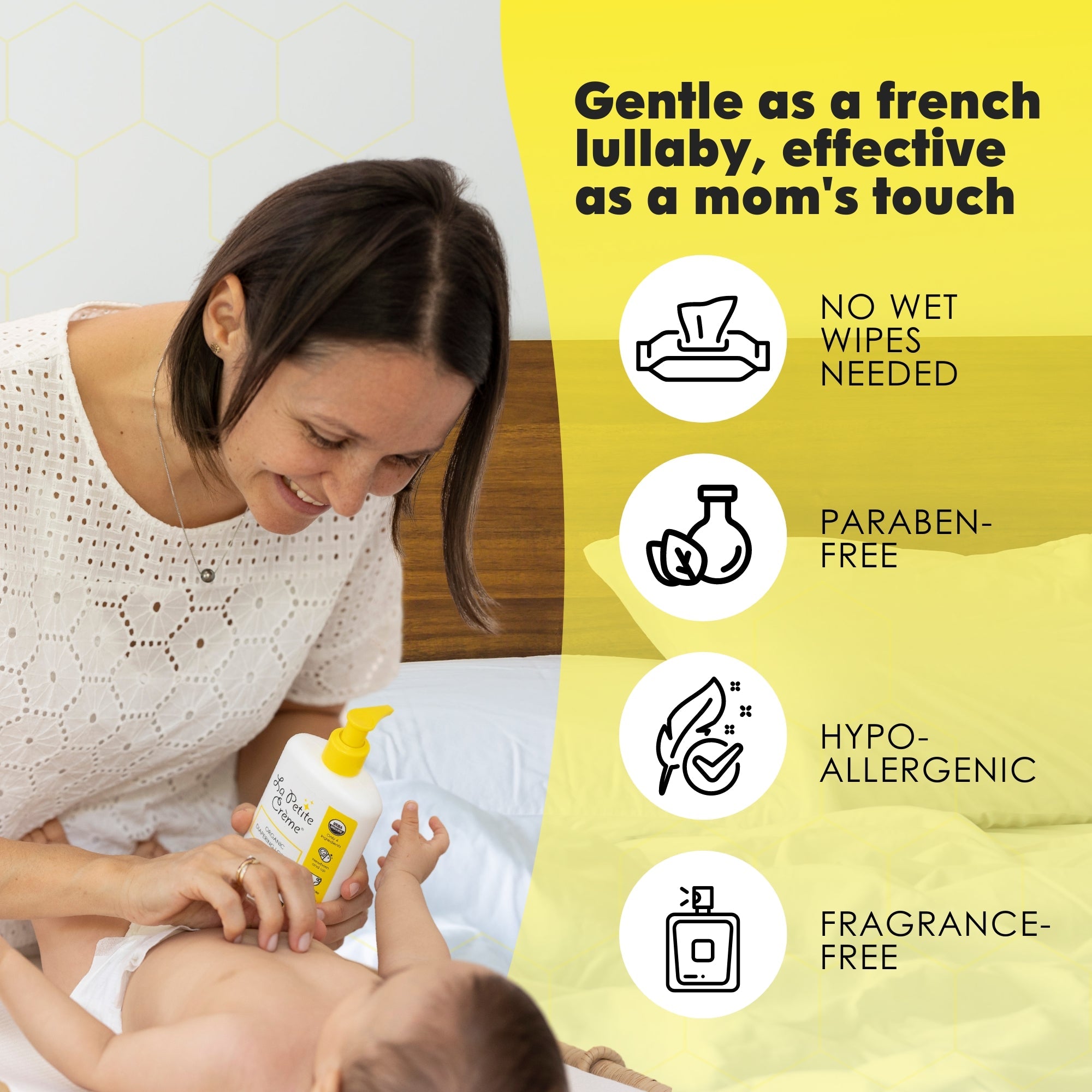 Organic French Diapering Liniment Lotion - Pump Bottle - 8 oz {Drop Ship}
