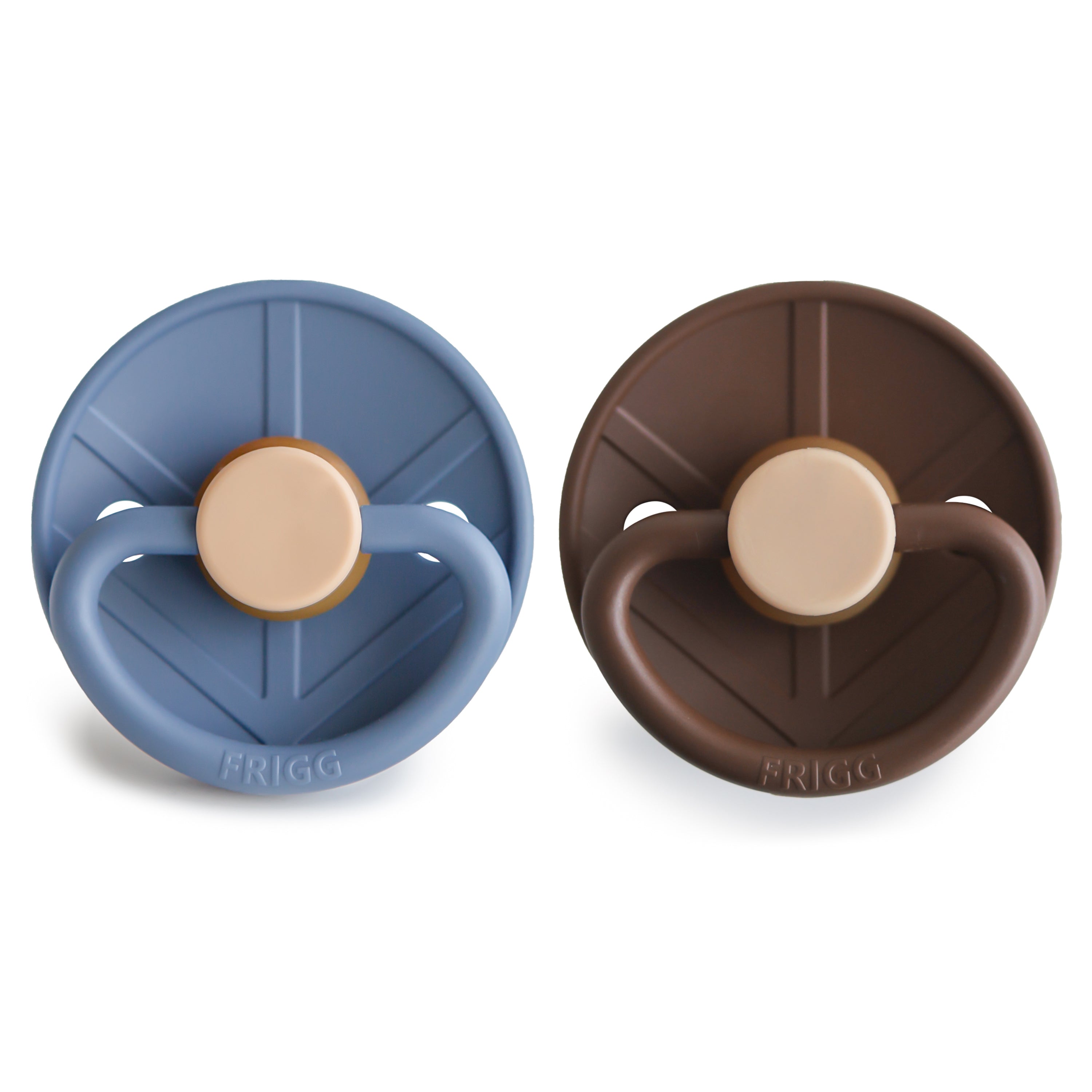 FRIGG Little Viking Natural Rubber Pacifier 2-Pack {Drop Ship}