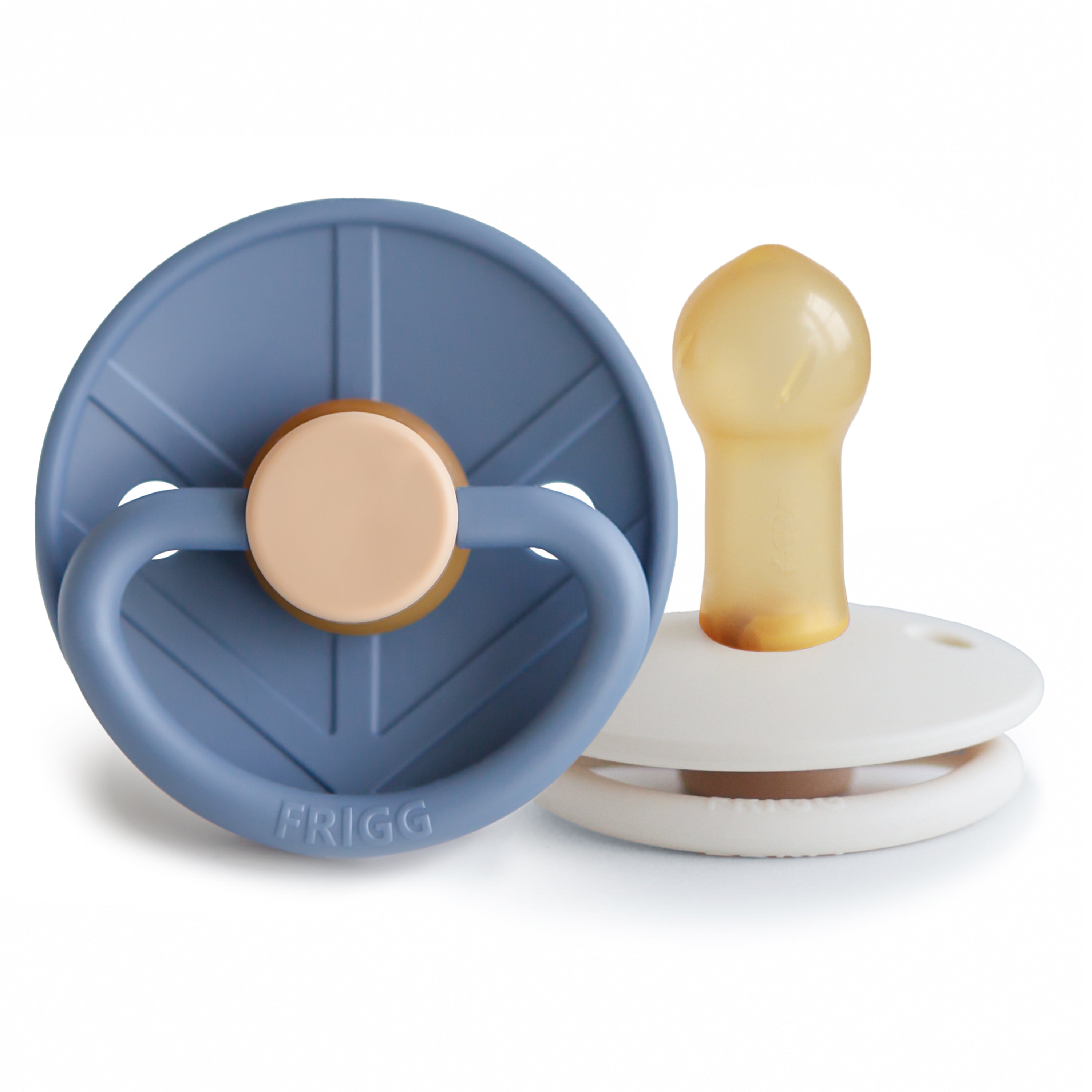 FRIGG Little Viking Natural Rubber Pacifier 2-Pack {Drop Ship}