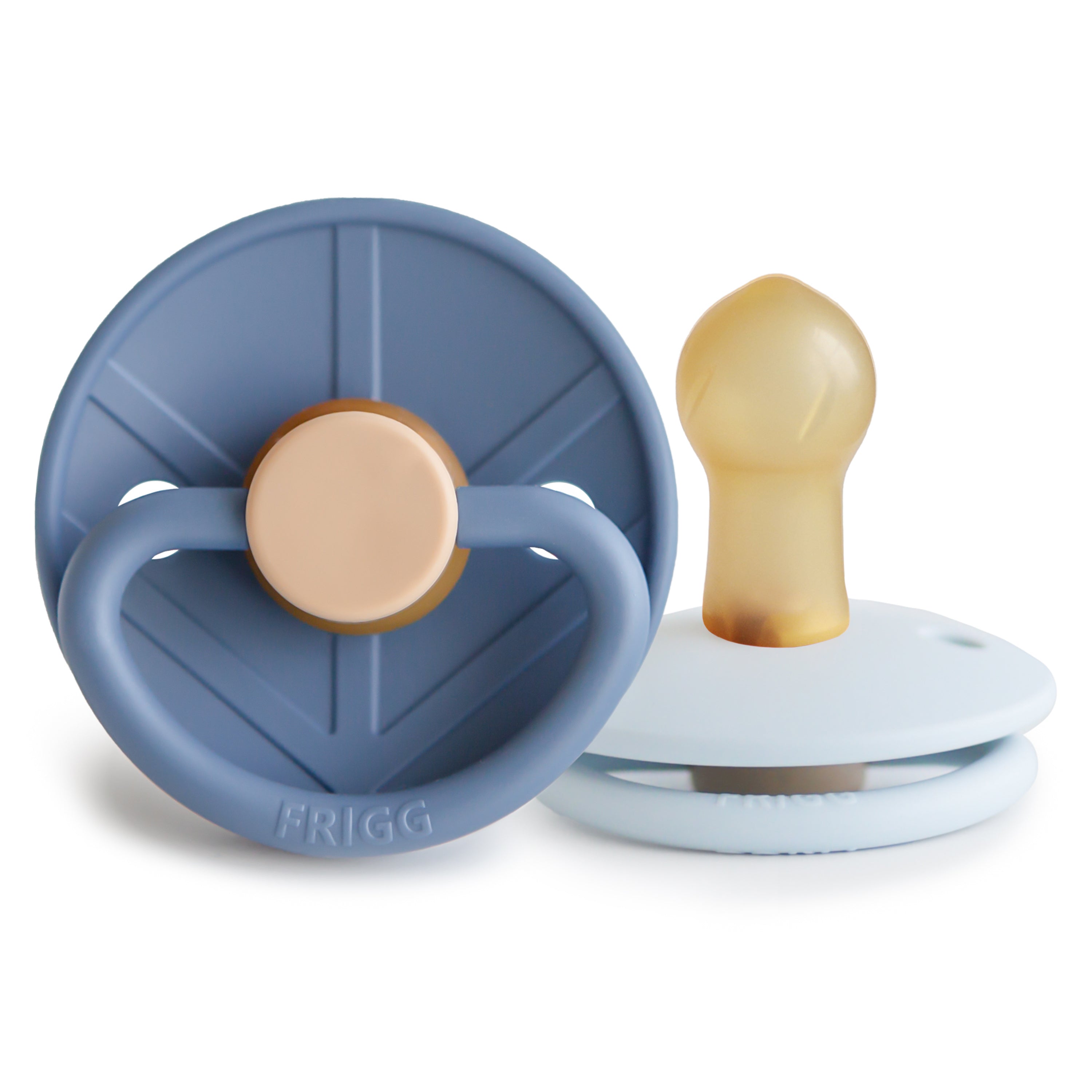 FRIGG Little Viking Natural Rubber Pacifier 2-Pack {Drop Ship}