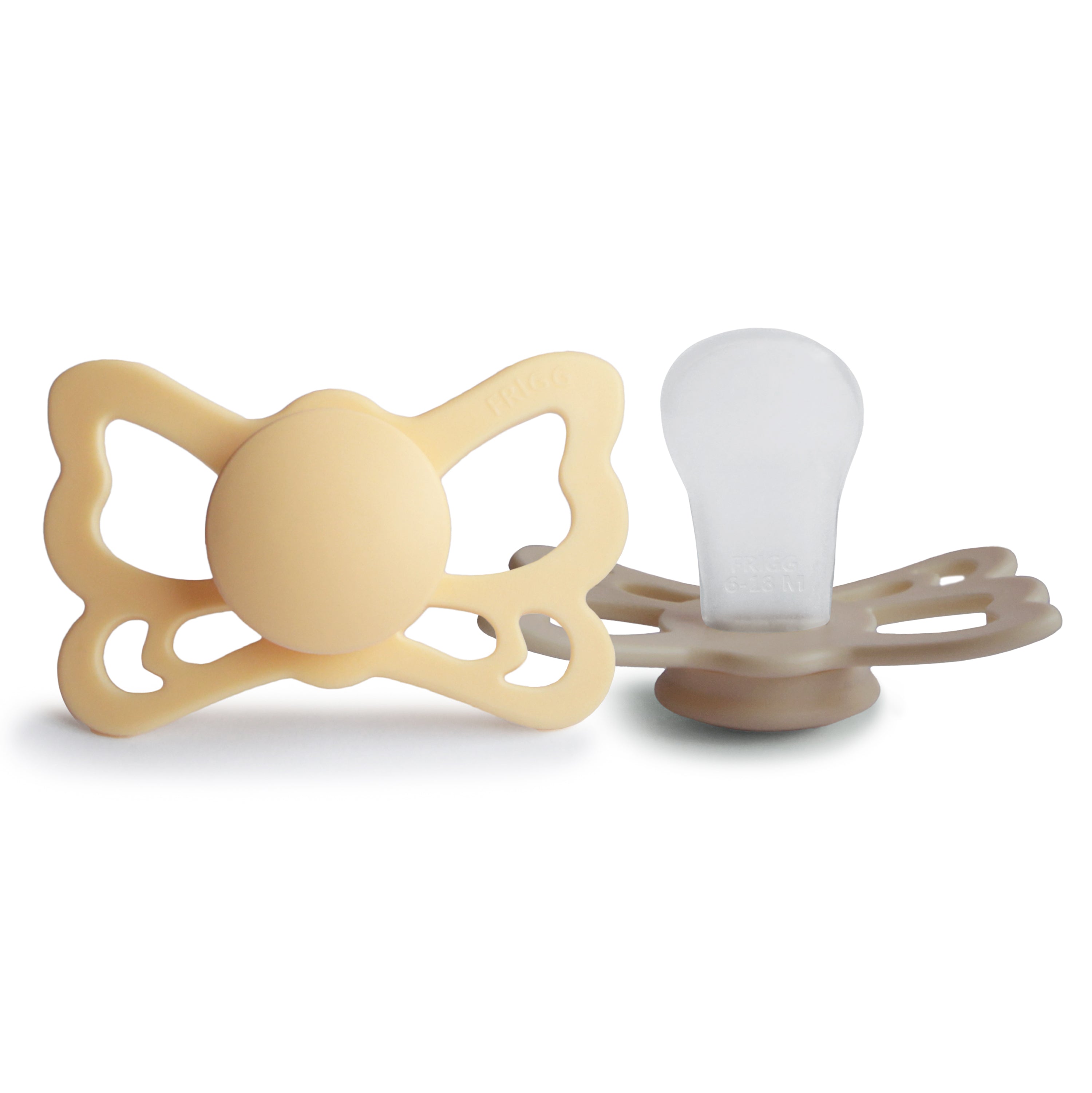 FRIGG Butterfly Anatomical Silicone Pacifier 2-Pack (6-18 Months) {Drop Ship}