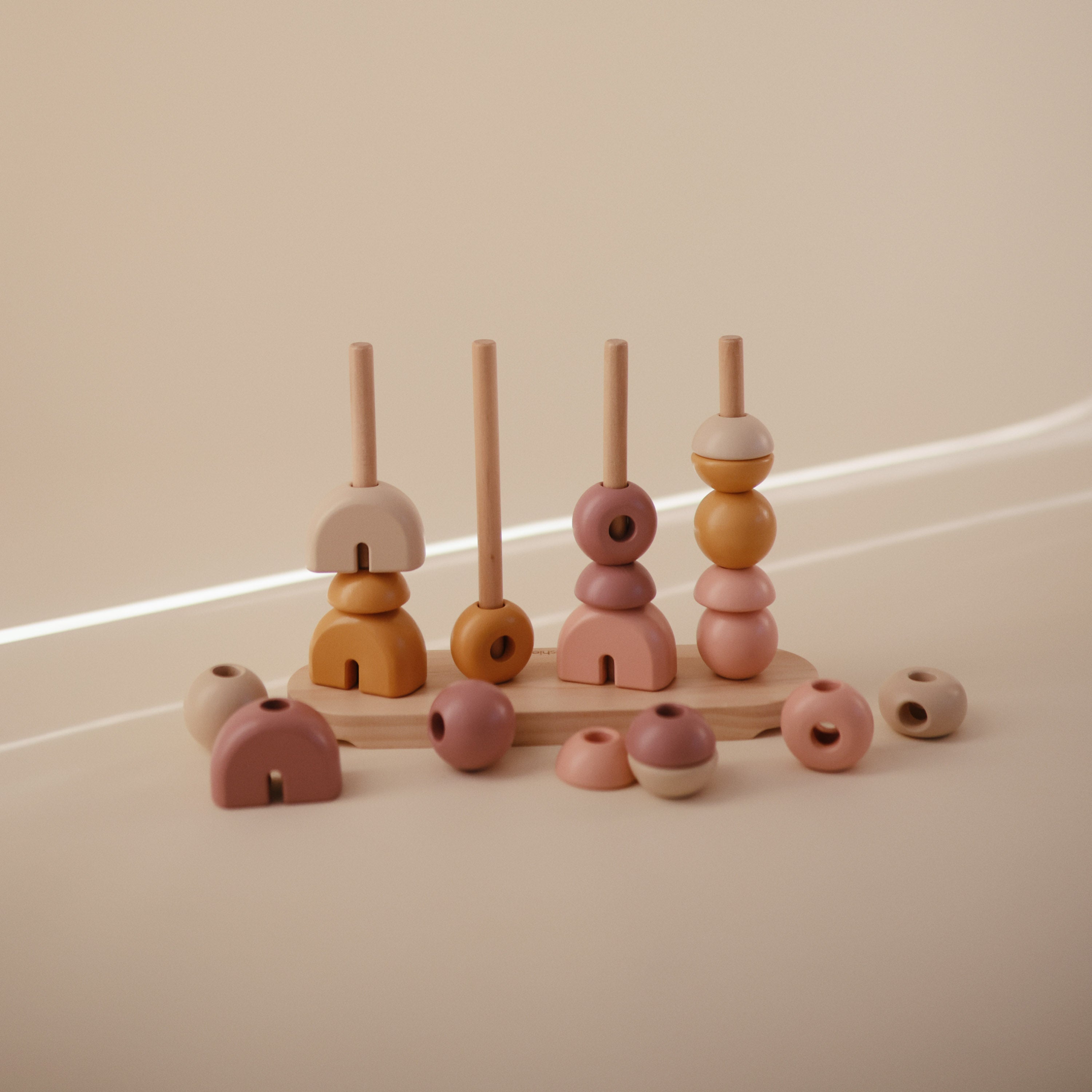 Wooden Multi Shape Stacker {Drop Ship}