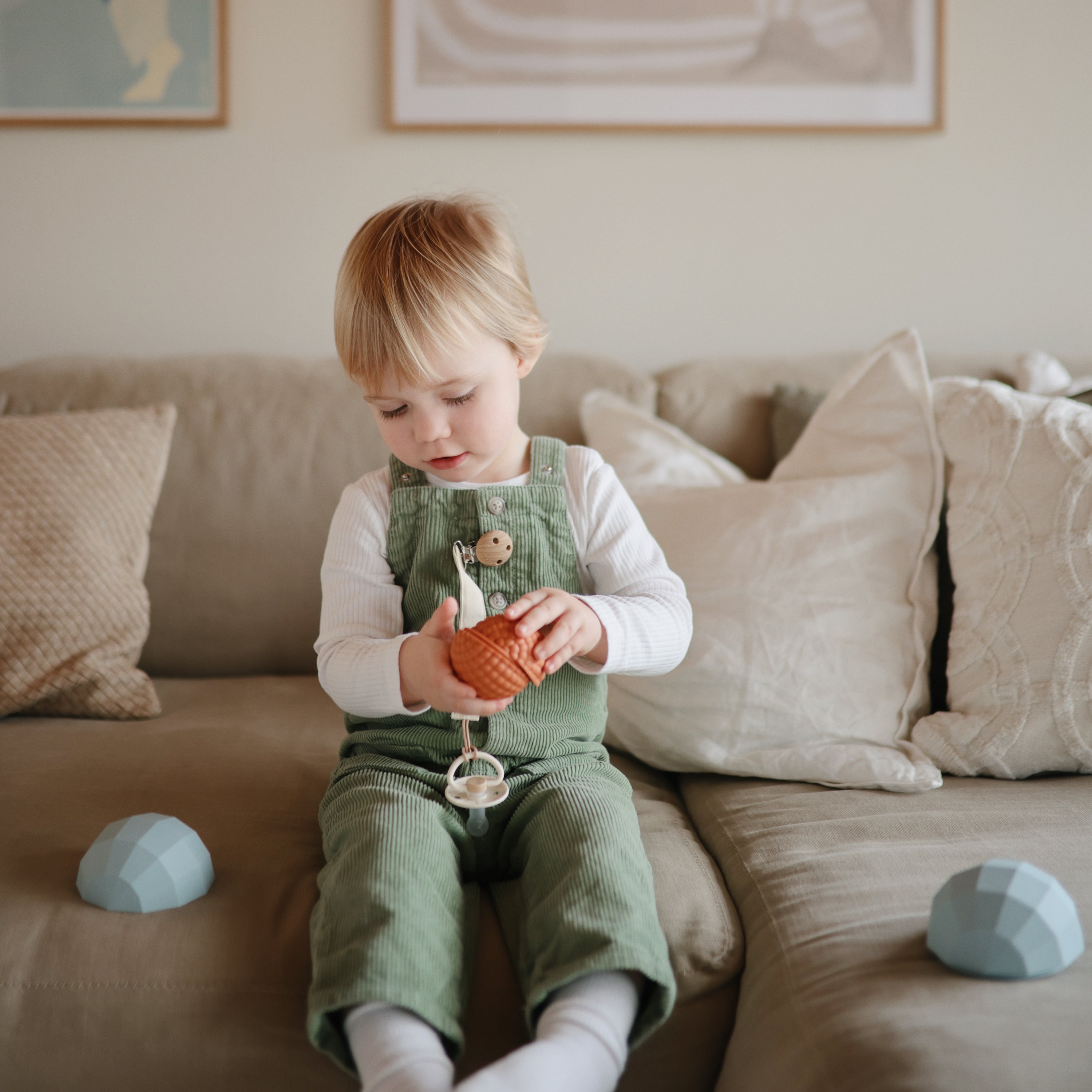 FRIGG Little Viking Natural Rubber Pacifier 2-Pack {Drop Ship}