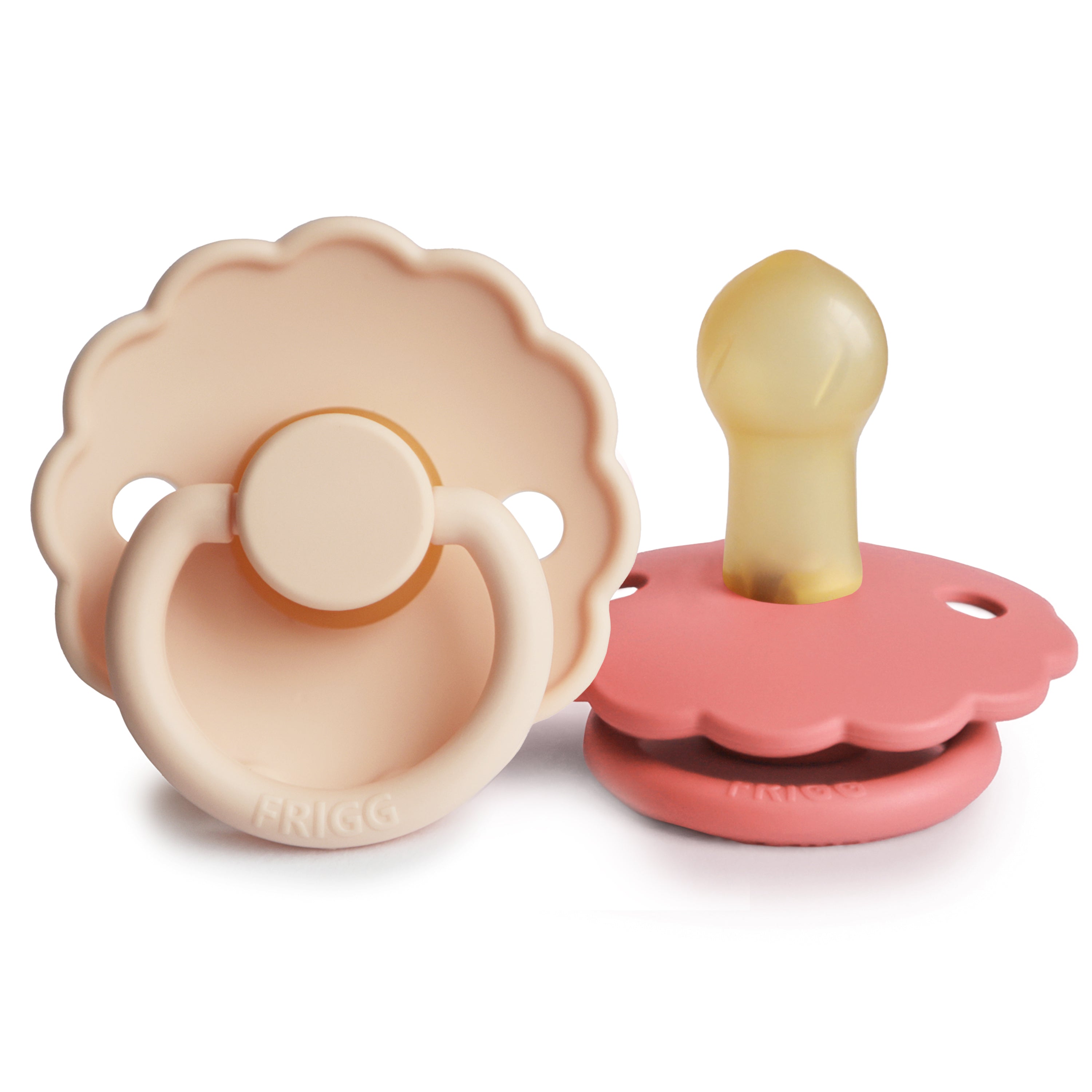 FRIGG Daisy Natural Rubber Pacifier 2-Pack {Drop Ship}
