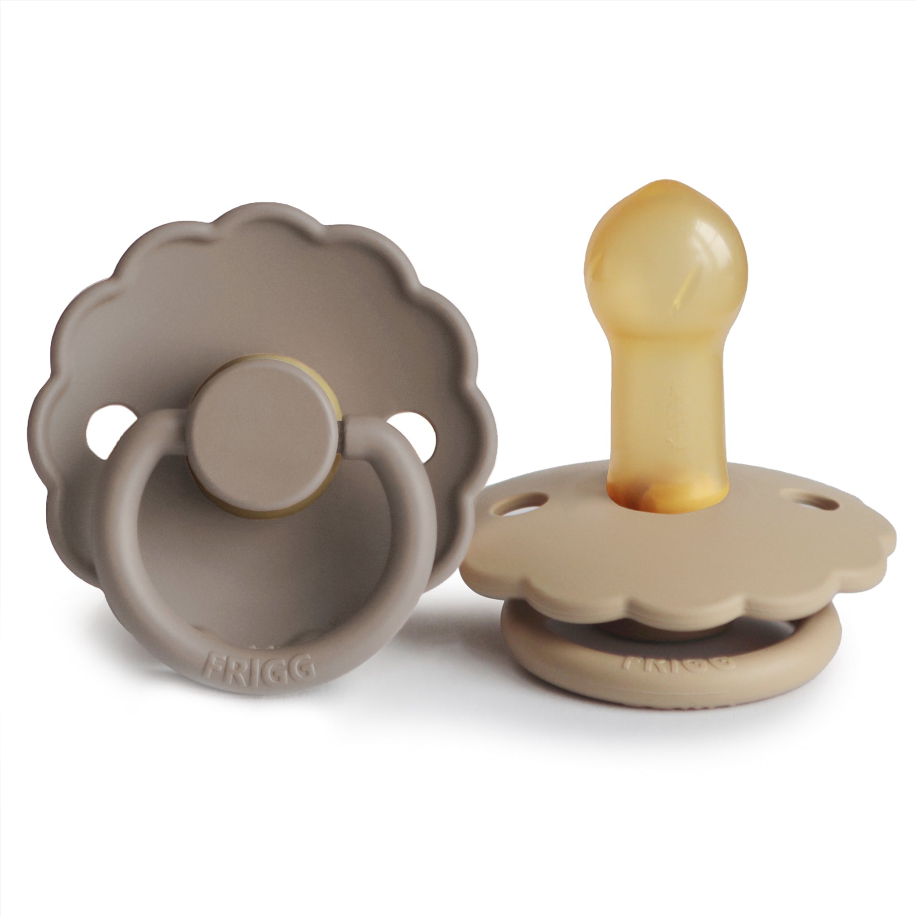 FRIGG Daisy Natural Rubber Pacifier 2-Pack {Drop Ship}