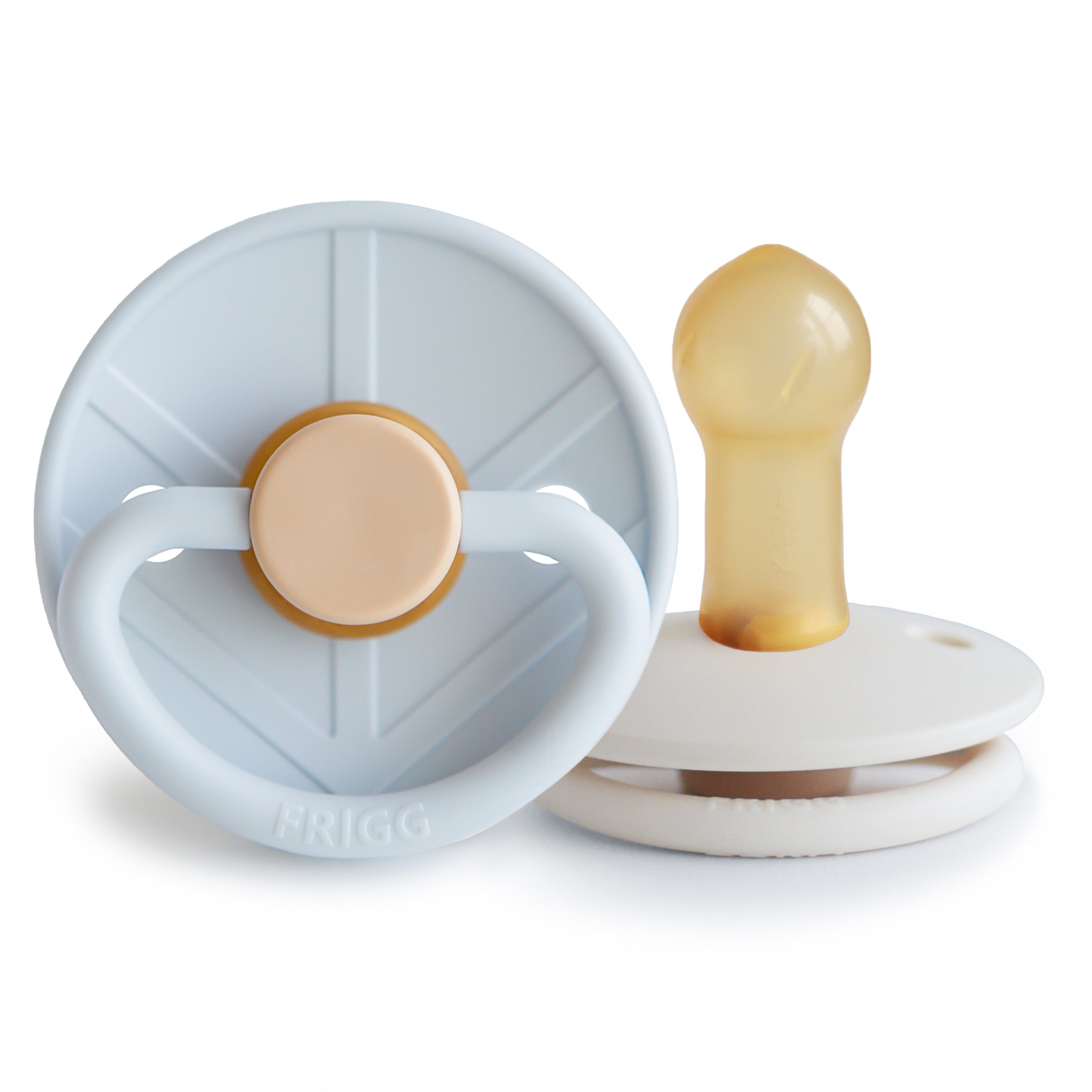 FRIGG Little Viking Natural Rubber Pacifier 2-Pack {Drop Ship}