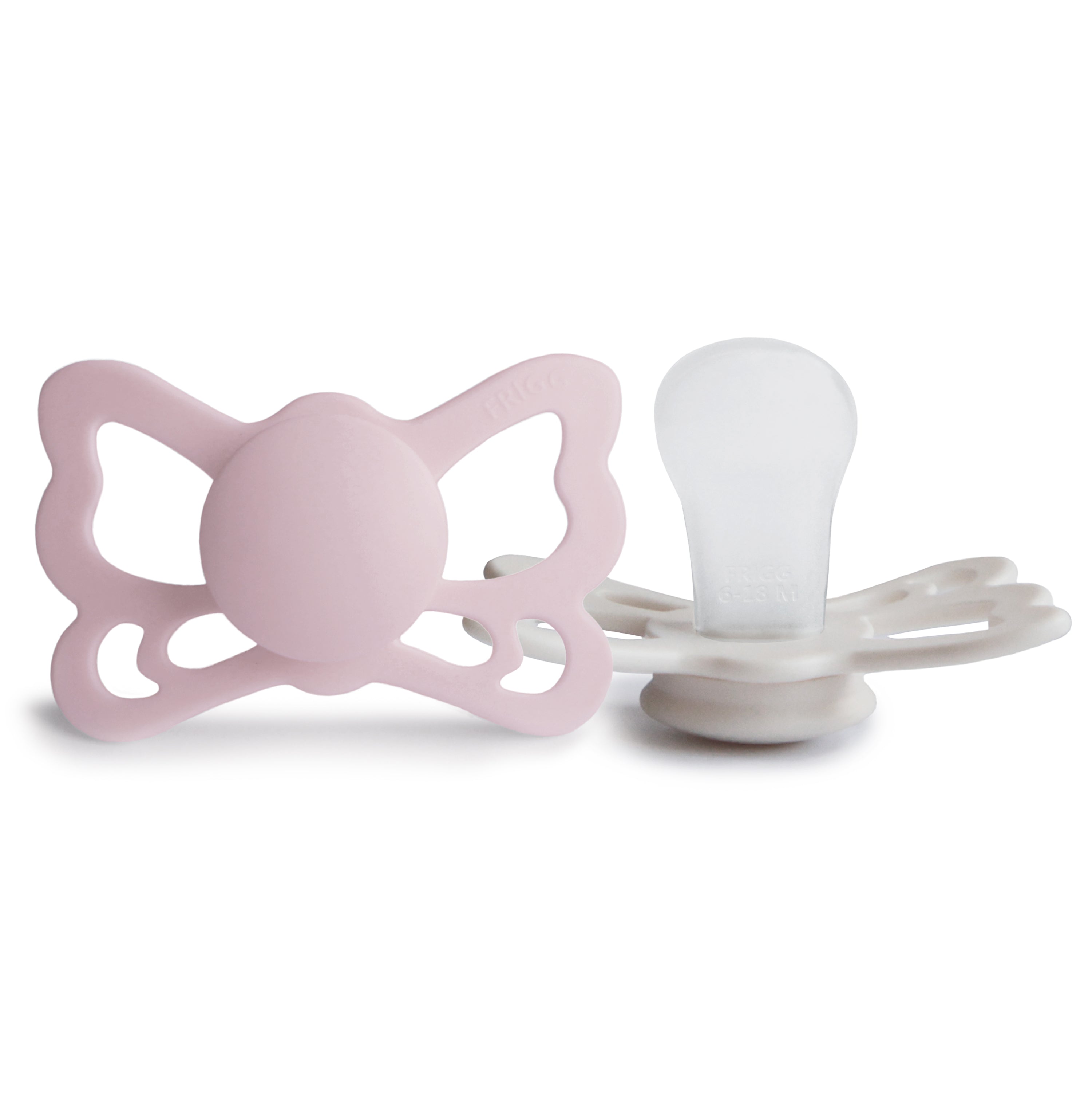FRIGG Butterfly Anatomical Silicone Pacifier 2-Pack (6-18 Months) {Drop Ship}